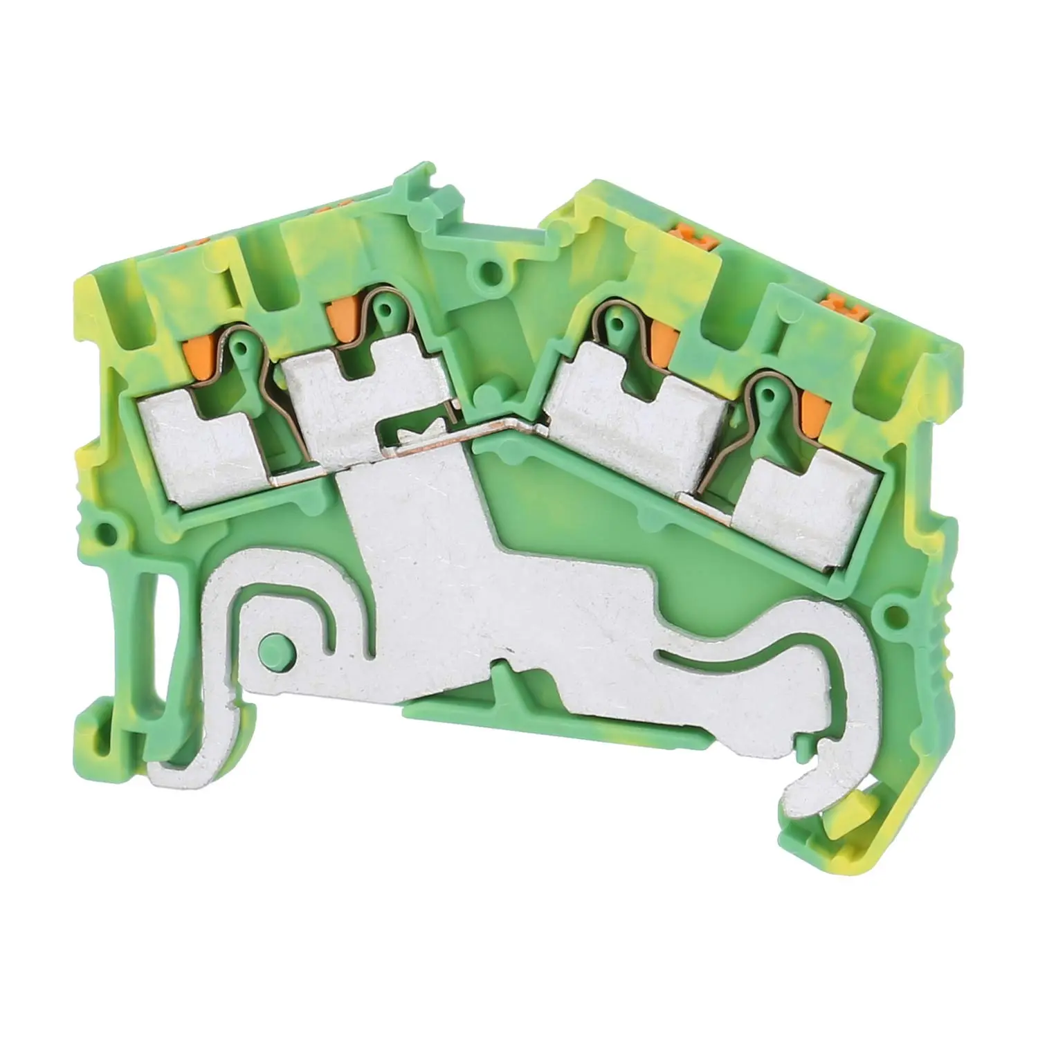 Produktfoto 1 von 3214644 Phoenix Contact Schutzleiter-Reihenklemme PTS 1,5/S-QUATTRO PE Push-In-Anschluss Querschnitt starr 0,14mm² - 1,5mm² AWG26 - AWG14