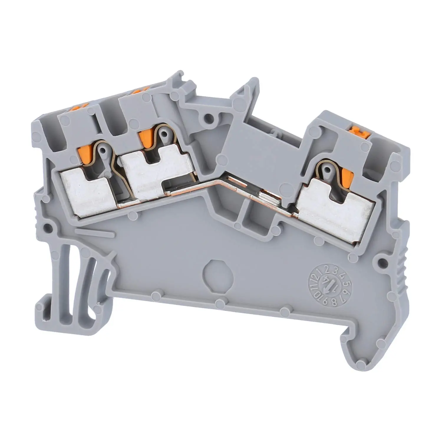 Produktfoto 1 von 3214589 Phoenix Contact Durchgangsklemme PTS 1,5/S-TWIN Push-In-Anschluss Nennspannung 500V Kurzzeitstrom 0,18kA