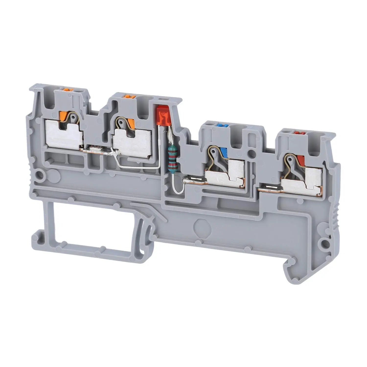 Produktfoto 1 von 3244423 Phoenix Contact Initiatoren-/Aktorenklemme PTIO 1,5/S/3-LED24 RD mit roter LED für 15-30V DC, Push-In-Anschluss Nennspannung 250V Kurzzeitstrom 0,18kA