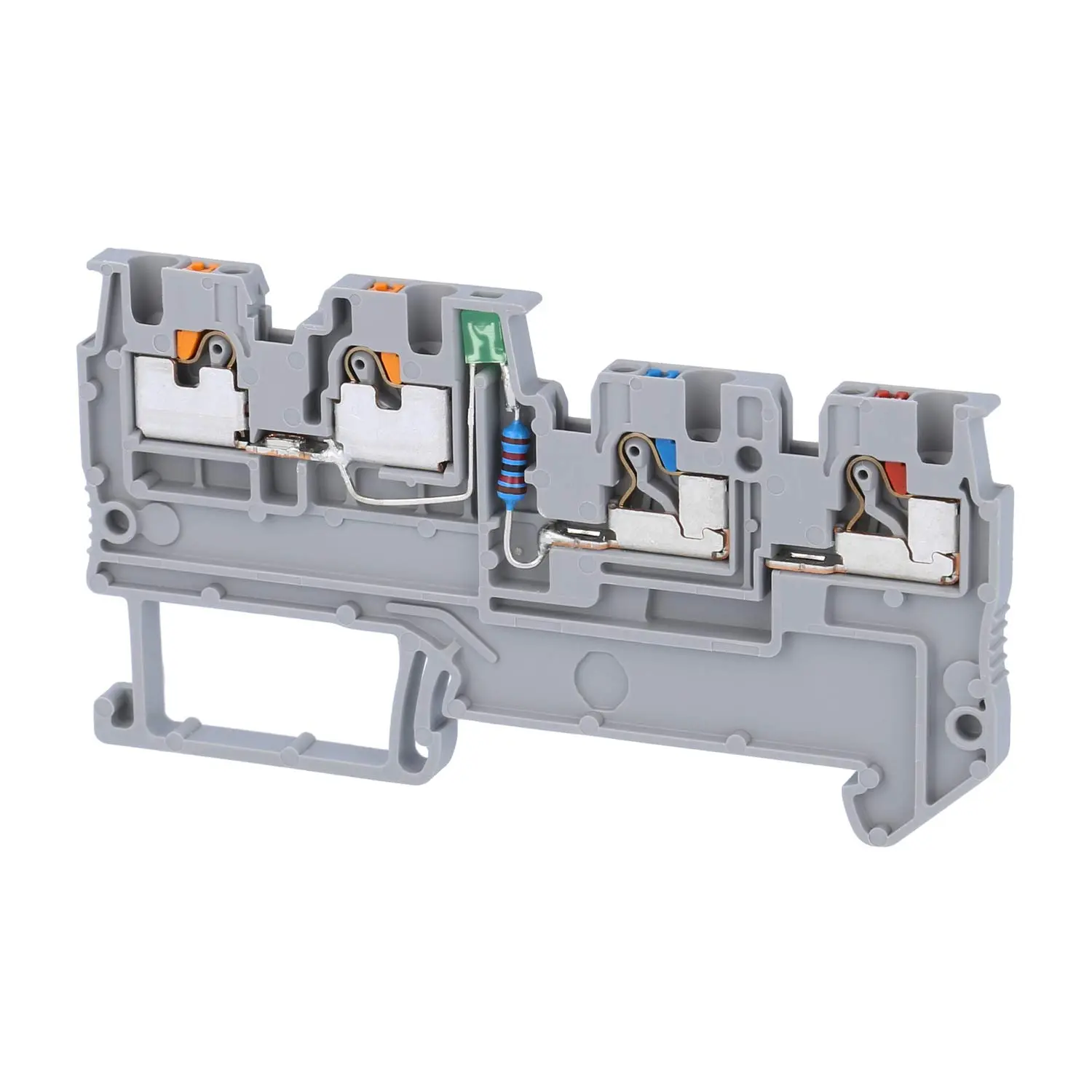 Produktfoto 1 von 3244436 Phoenix Contact Initiatoren-/Aktorenklemme PTIO 1,5/S/3-LED24 GN mit grüner LED für 15-30V DC, Push-In-Anschluss Nennspannung 250V