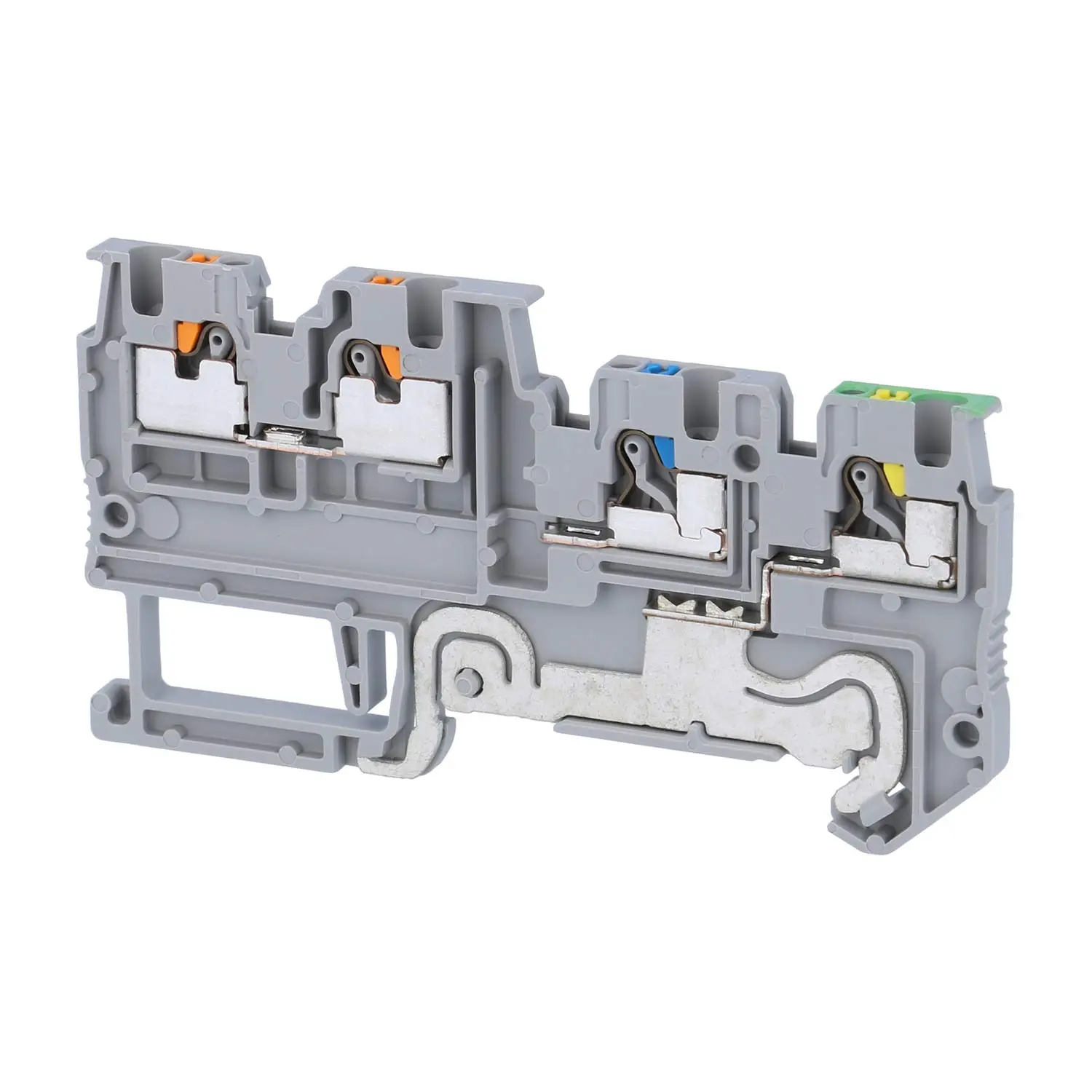 Produktfoto 1 von 3244449 Phoenix Contact Initiatoren-/Aktorenklemme PTIO 1,5/S/3-PE mit Schutzleiterfunktion, Push-In-Anschluss Nennspannung 250V Kurzzeitstrom 0,18kA