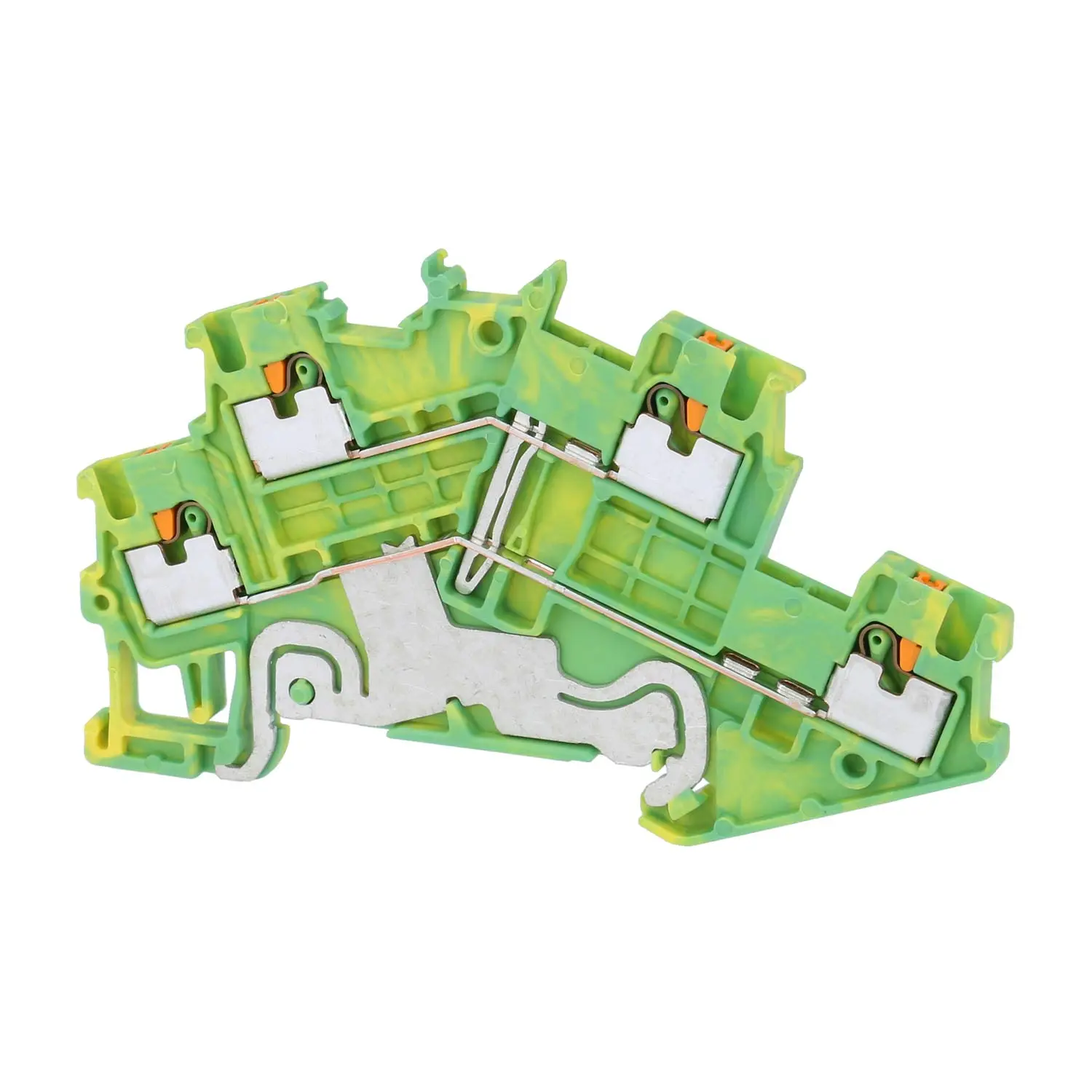 Produktfoto 1 von 3214673 Phoenix Contact Schutzleiter-Doppelstockklemme PTTBS 1,5/S PE Push-In-Anschluss Querschnitt starr 0,14mm² - 1,5mm² AWG26 - AWG14
