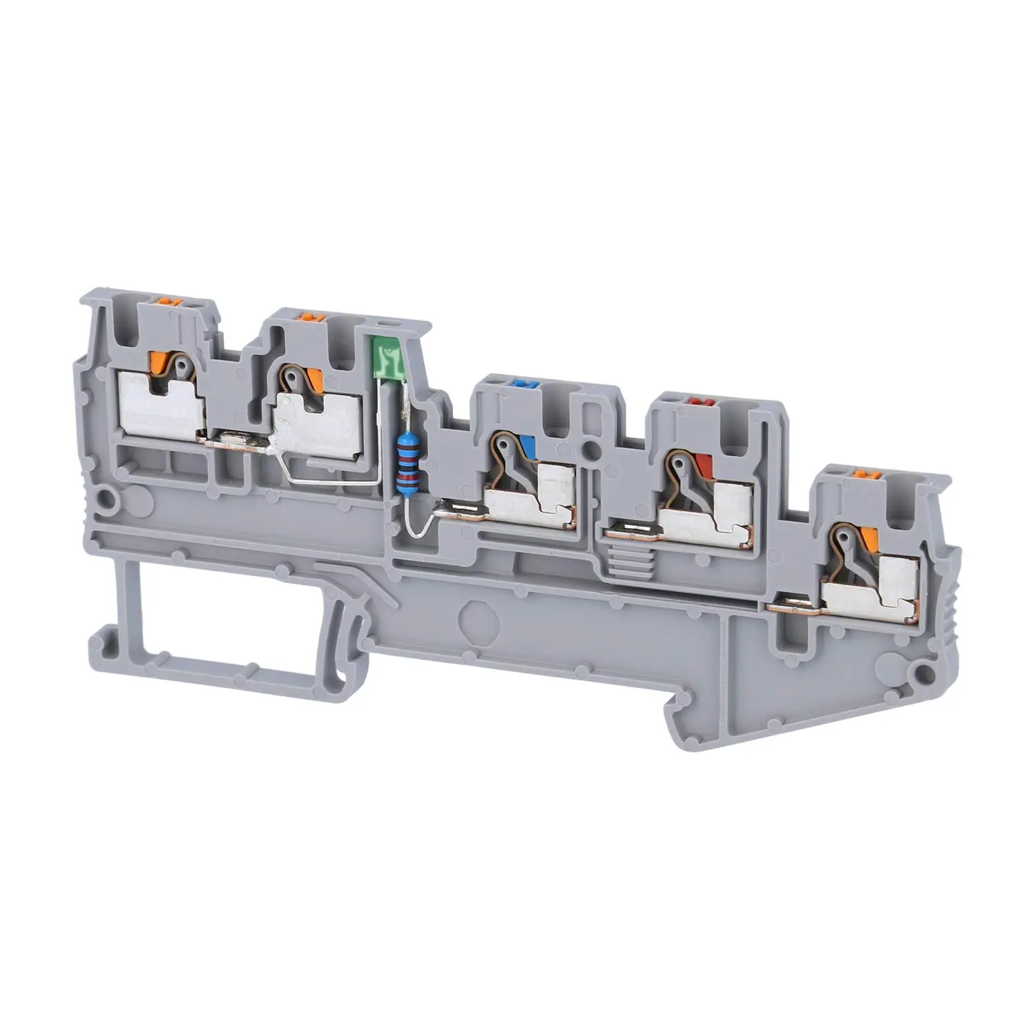 Produktfoto 1 von 3244520 Phoenix Contact Initiatoren-/Aktorenklemme PTIO 1,5/S/4-LED24 GN mit grüner LED für 15-30V DC, Push-In-Anschluss Nennspannung 250V