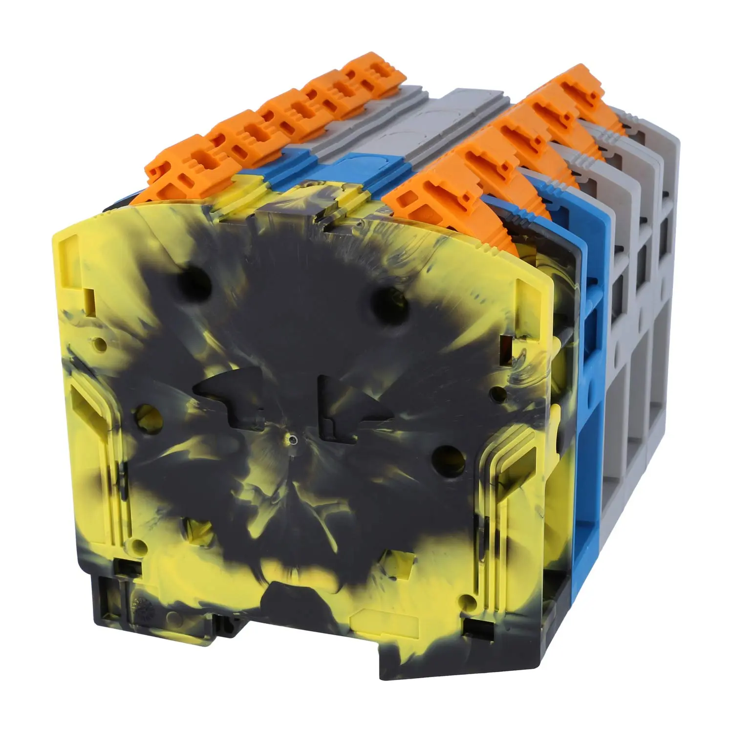 Produktfoto 1 von 3260118 Phoenix Contact Hochstromklemme geblockt PT-POWER 95-3L/N/FE Push-In-Anschluss Nennspannung 1500V