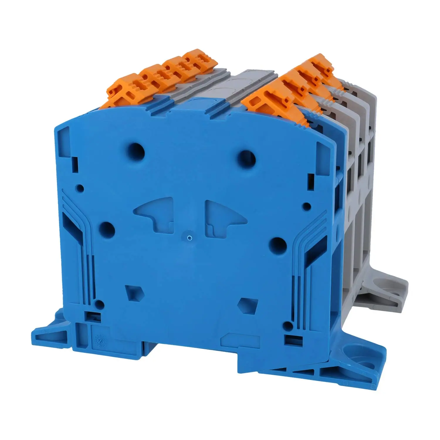 Produktfoto 1 von 3260124 Phoenix Contact Hochstromklemme geblockt PT-POWER 95-3L/N/F Push-In-Anschluss Nennspannung 1500V