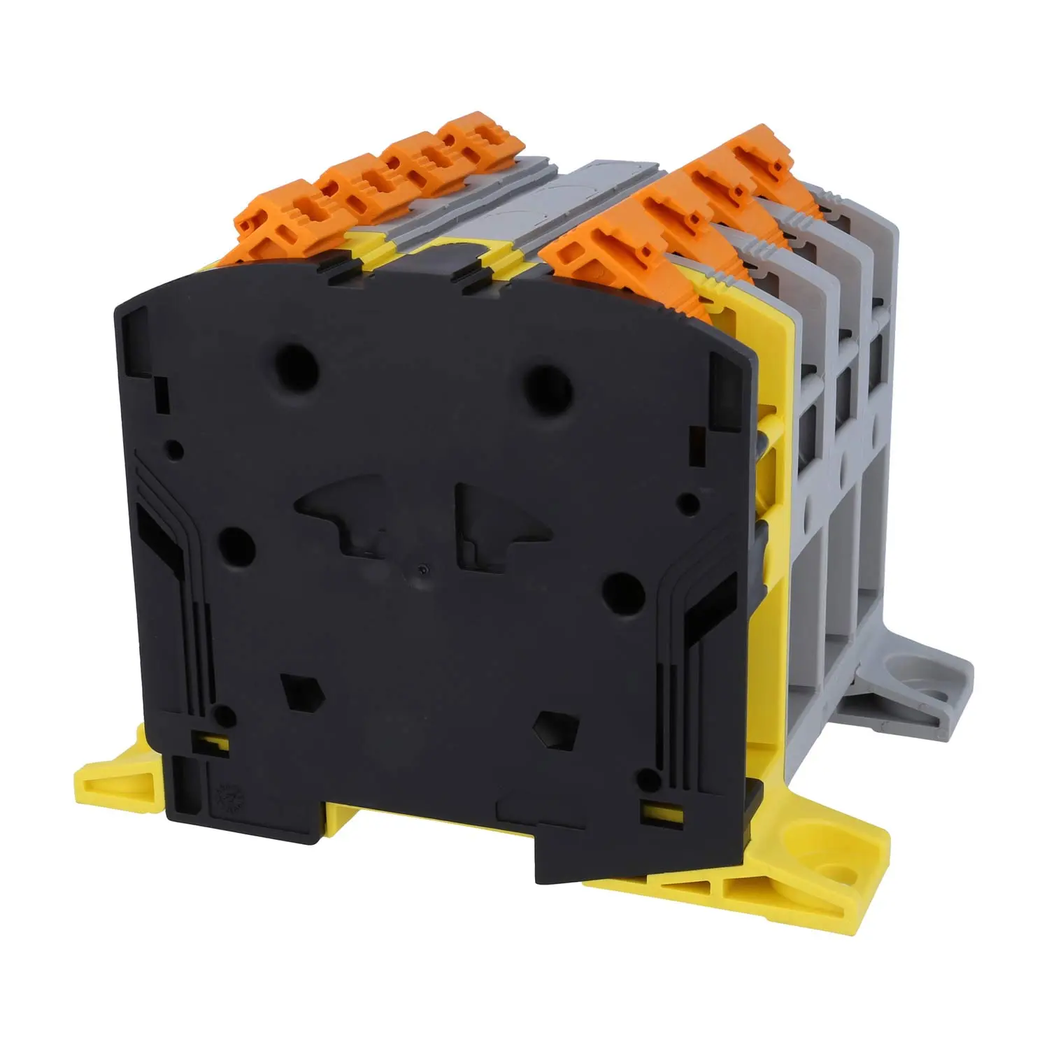 Produktfoto 1 von 3260127 Phoenix Contact Hochstromklemme geblockt PT-POWER 95-3L/FE-F Push-In-Anschluss Nennspannung 1500V