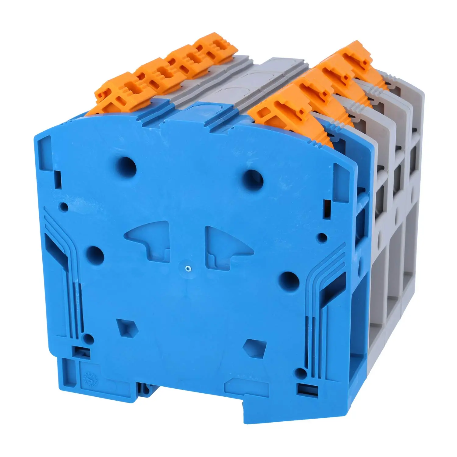 Produktfoto 1 von 3260112 Phoenix Contact Hochstromklemme geblockt PT-POWER 95-3L/N Push-In-Anschluss Nennspannung 1500V