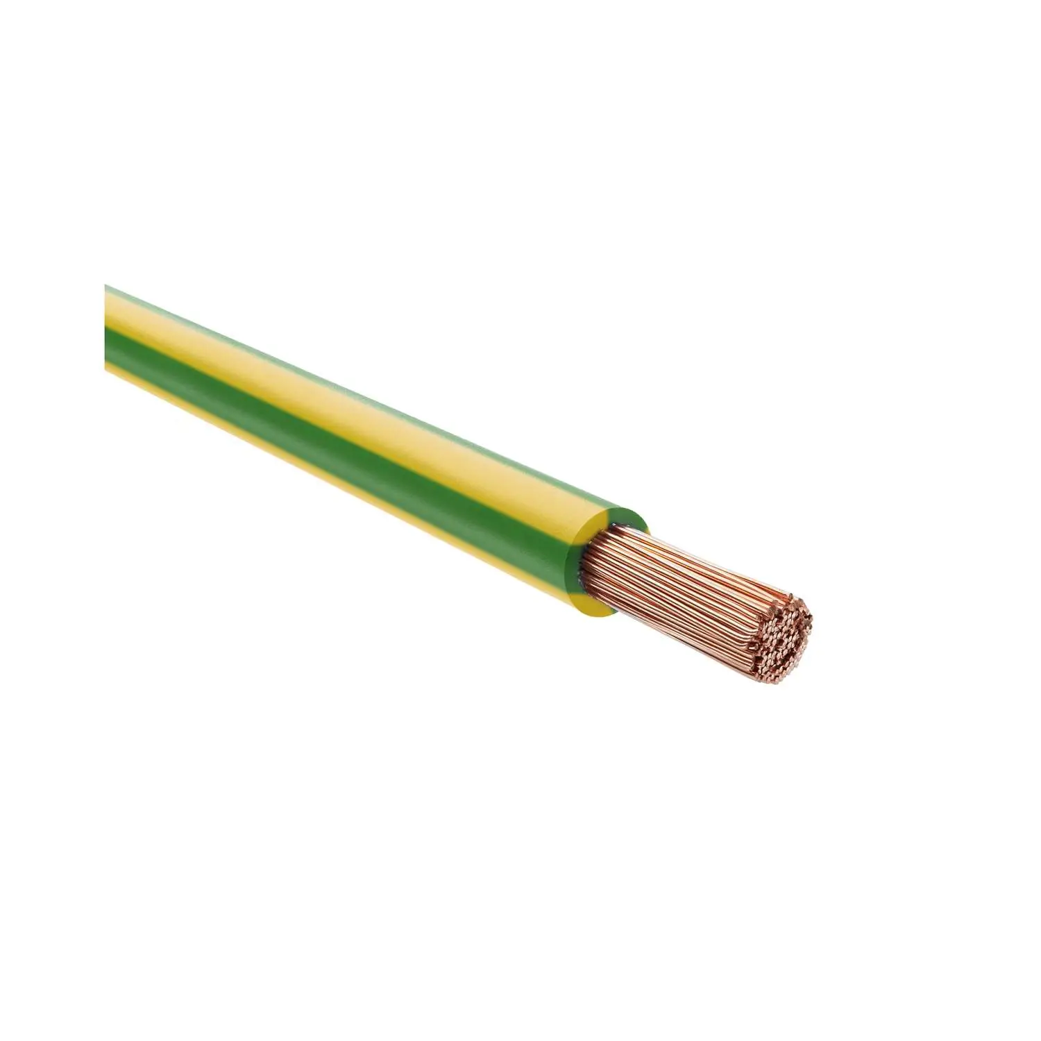 Produktfoto 1 von 29242 HELU KABEL H07V-K 1X35mm² GNYE (grün/gelb) Einzelader PVC grün/gelb AD 11,7mm Nennspannung Uo/U 450V/750V