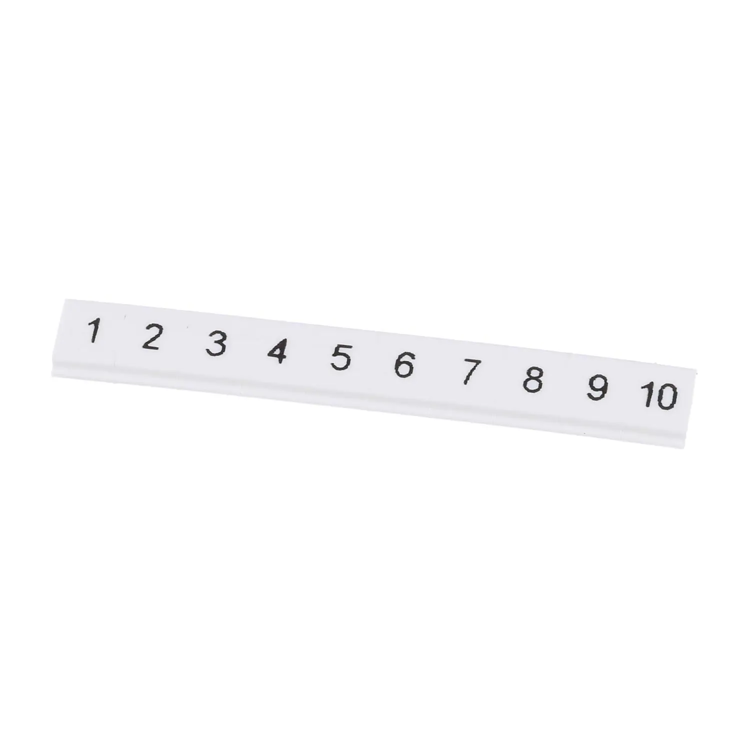 Produktfoto 1 von 0808626:0001 Phoenix Contact Markierungsstreifen 10-teilig 1 - 10 ZBF 4 LGS fortlaufende Zahlen Werkstoff Polyamid (PA) weiß, Rastmaß 4,2mm
