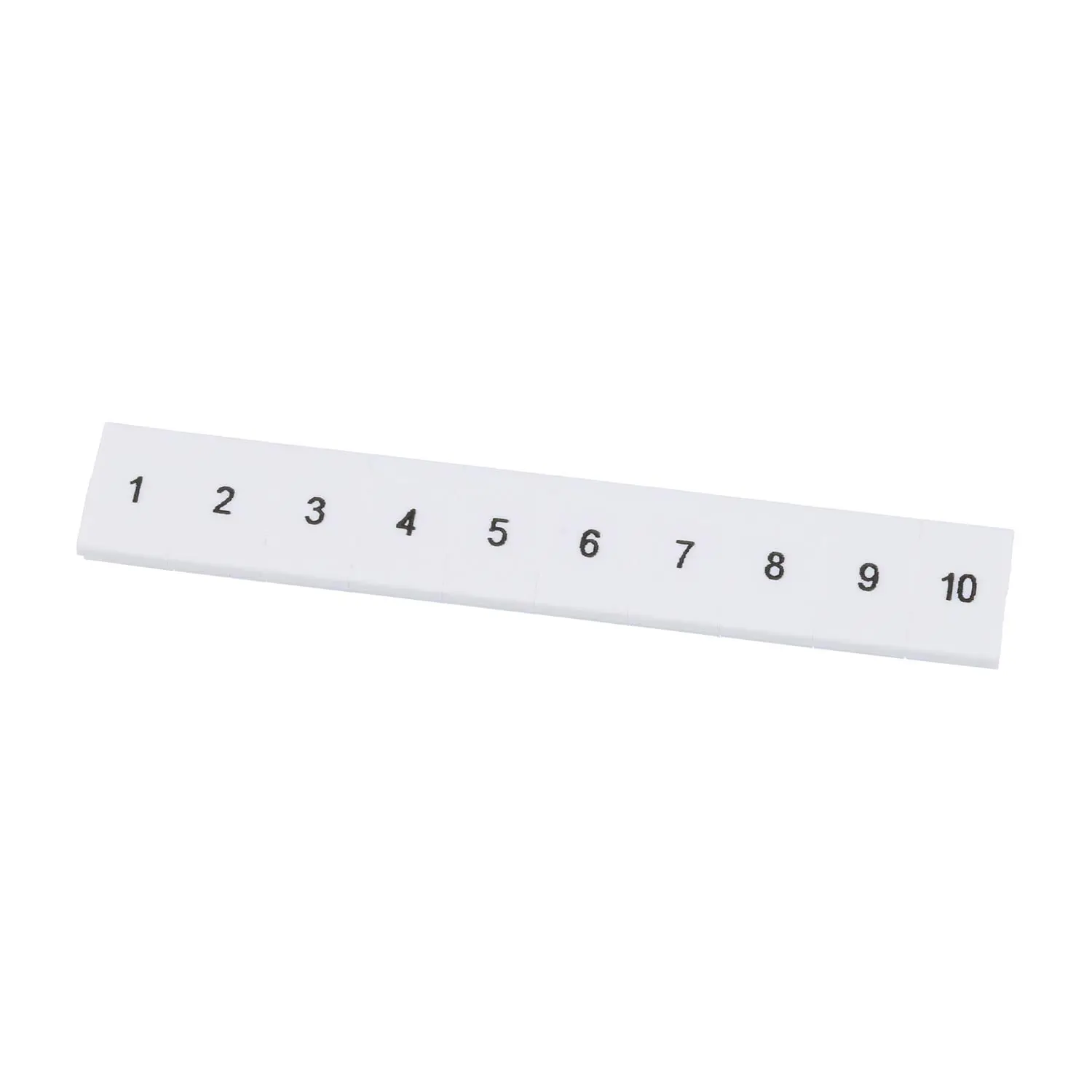 Produktfoto 1 von 1051016:0001 Phoenix Contact Markierungsstreifen 10-teilig 1 - 10 ZB 6 LGS fortlaufende Zahlen Werkstoff Polyamid (PA) weiß, Rastmaß 6,2mm
