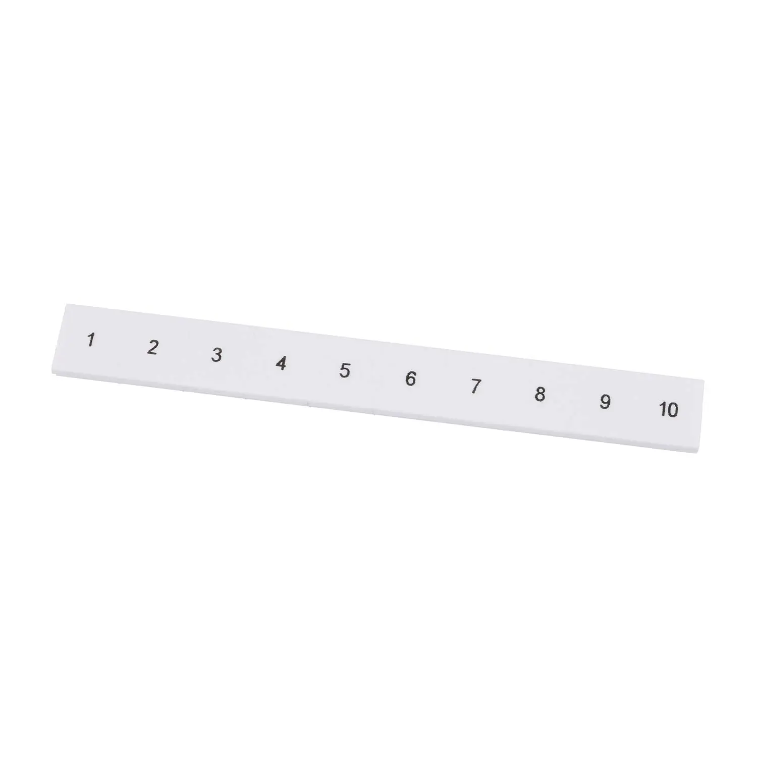 Produktfoto 1 von 1052015:0001 Phoenix Contact Markierungsstreifen 10-teilig 1 - 10 ZB 8 LGS fortlaufende Zahlen Werkstoff Polyamid (PA) weiß, Rastmaß 8,2mm