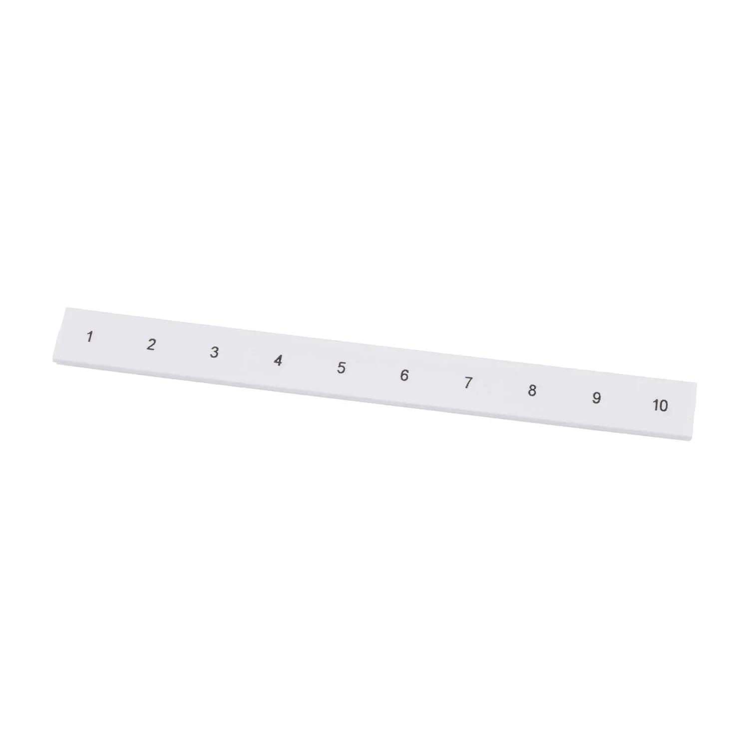 Produktfoto 1 von 1053014:0001 Phoenix Contact Markierungsstreifen 10-teilig 1 - 10 ZB 10 LGS fortlaufende Zahlen Werkstoff Polyamid (PA) weiß, Rastmaß 10,2mm