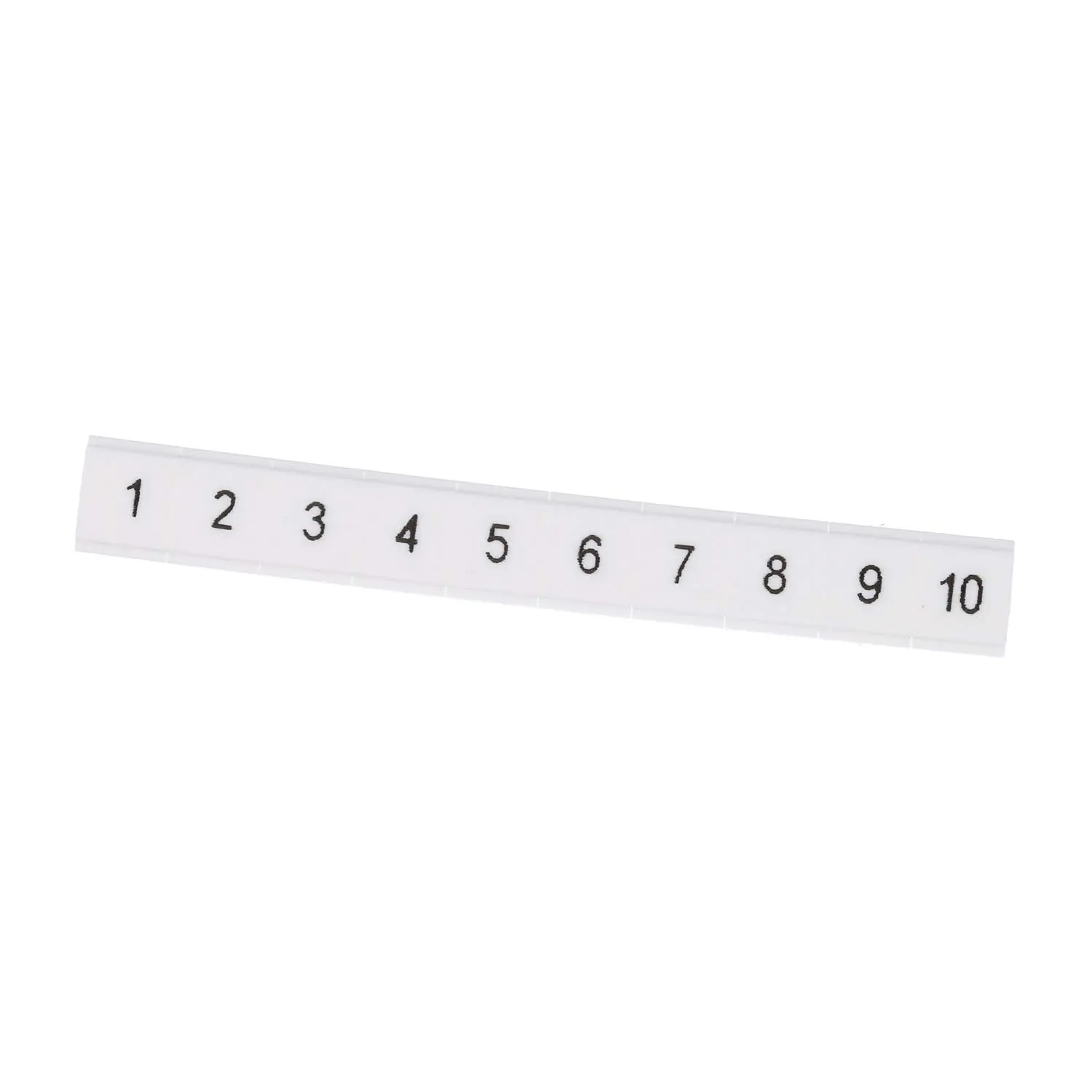 Produktfoto 1 von 0808671:0001 Phoenix Contact Markierungsstreifen 10-teilig 1 - 10 ZBF 5 LGS fortlaufende Zahlen Werkstoff Polyamid (PA) weiß, Rastmaß 5,2mm