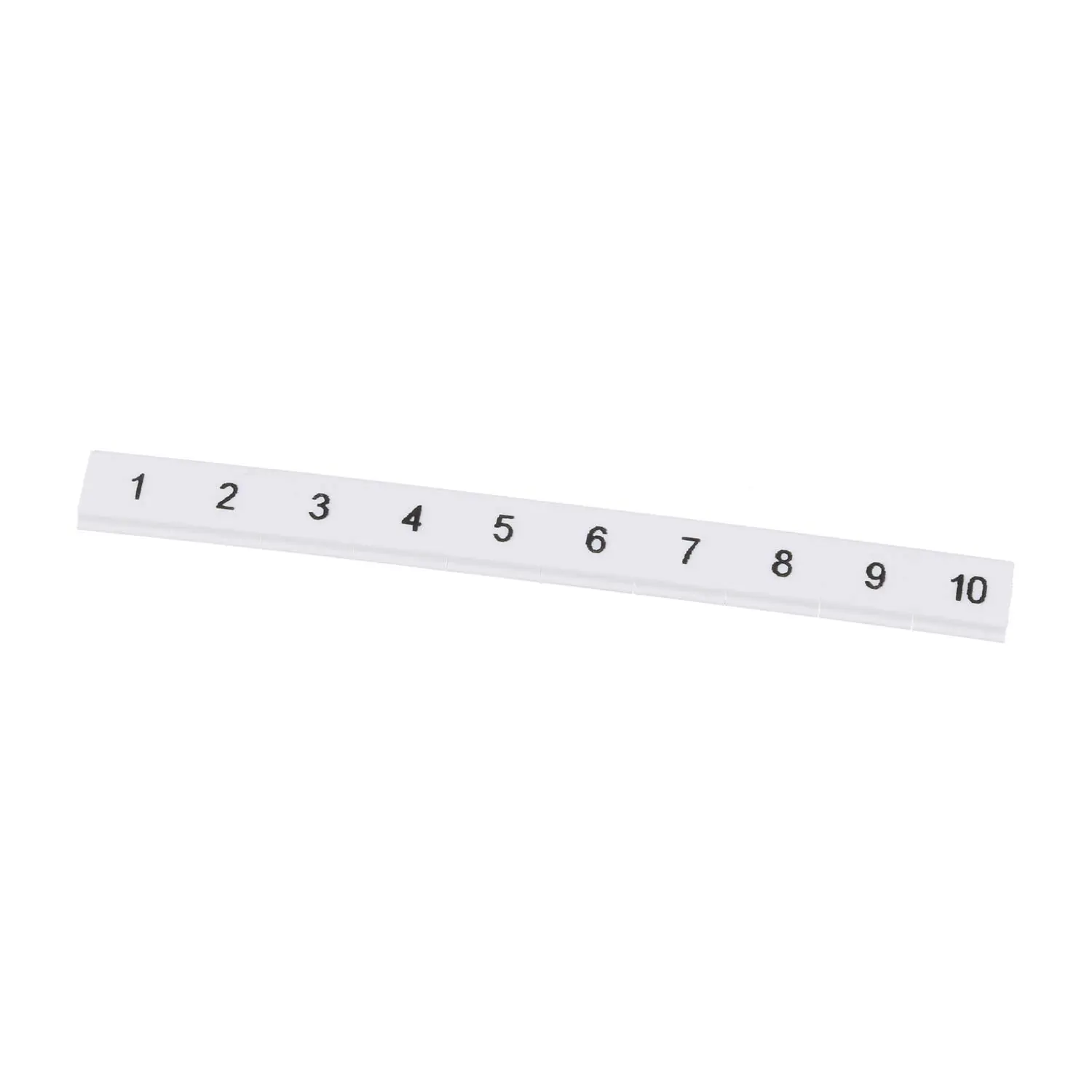 Produktfoto 1 von 0808749:0001 Phoenix Contact Markierungsstreifen 10-teilig 1 - 10 ZBF 6 LGS fortlaufende Zahlen Werkstoff Polyamid (PA) weiß, Rastmaß 6,2mm