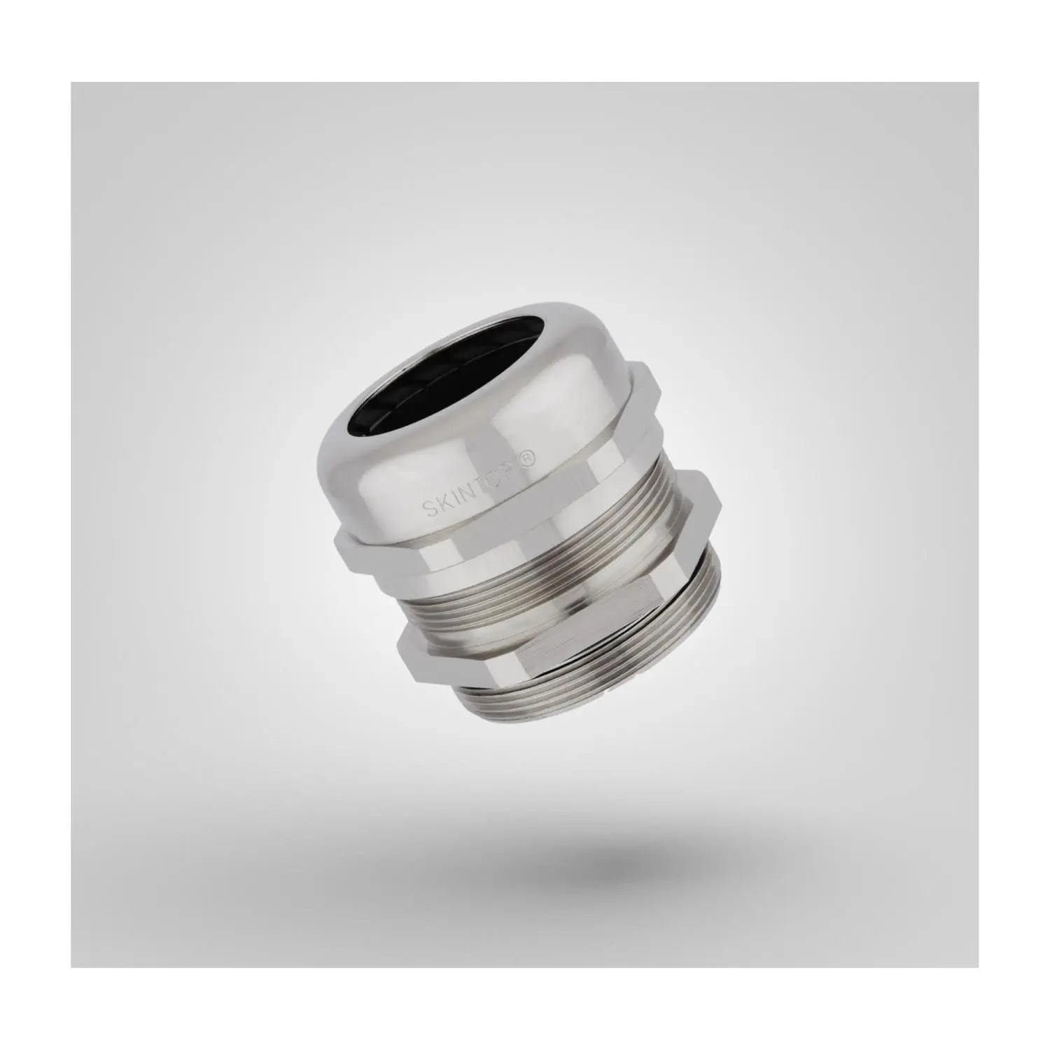 Produktfoto 1 von 53112130 LAPP Verschraubung M25x1,5 mit Reduzierung Messing (CuZn) vernickelt Gewindelänge 8,0mm