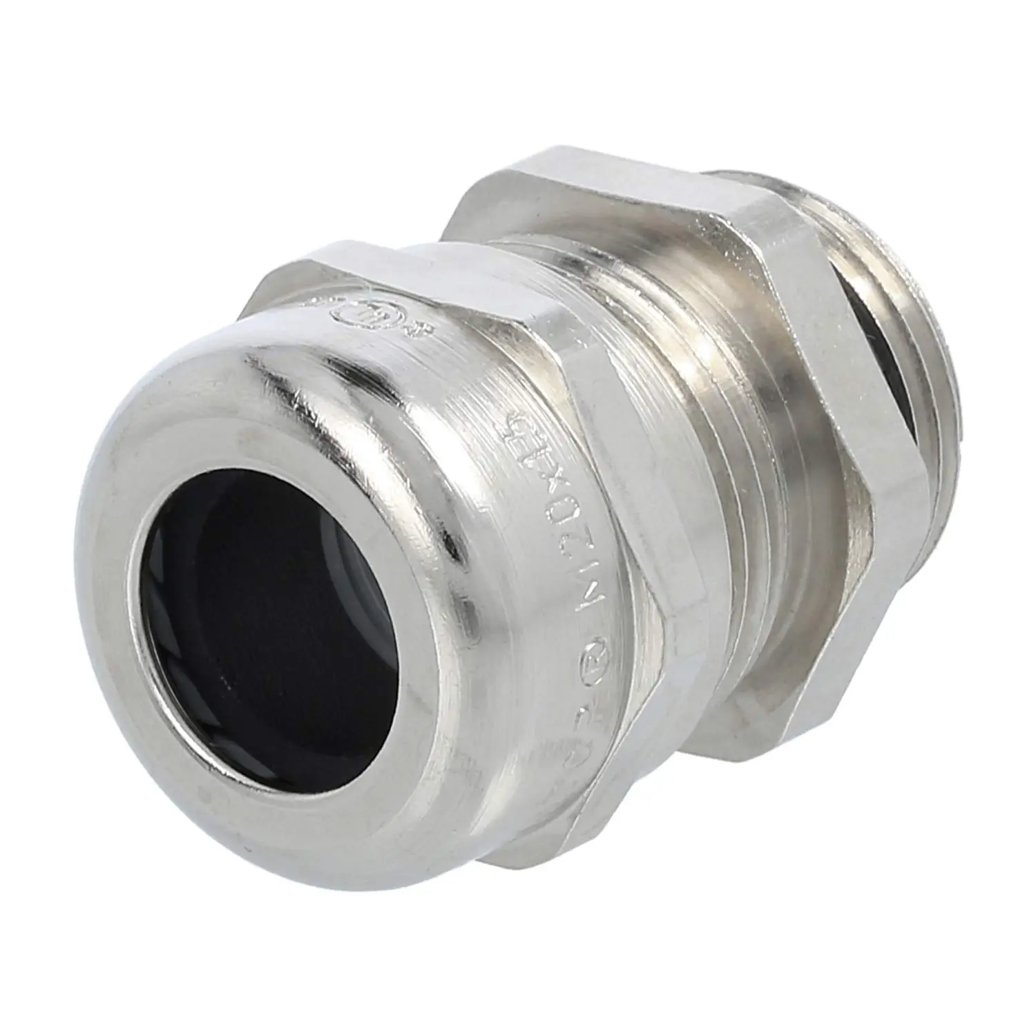 Produktfoto 1 von 53112020 LAPP Verschraubung M20x1,5 SMS-M20 Messing (CuZn) vernickelt Gewindelänge 8,5mm