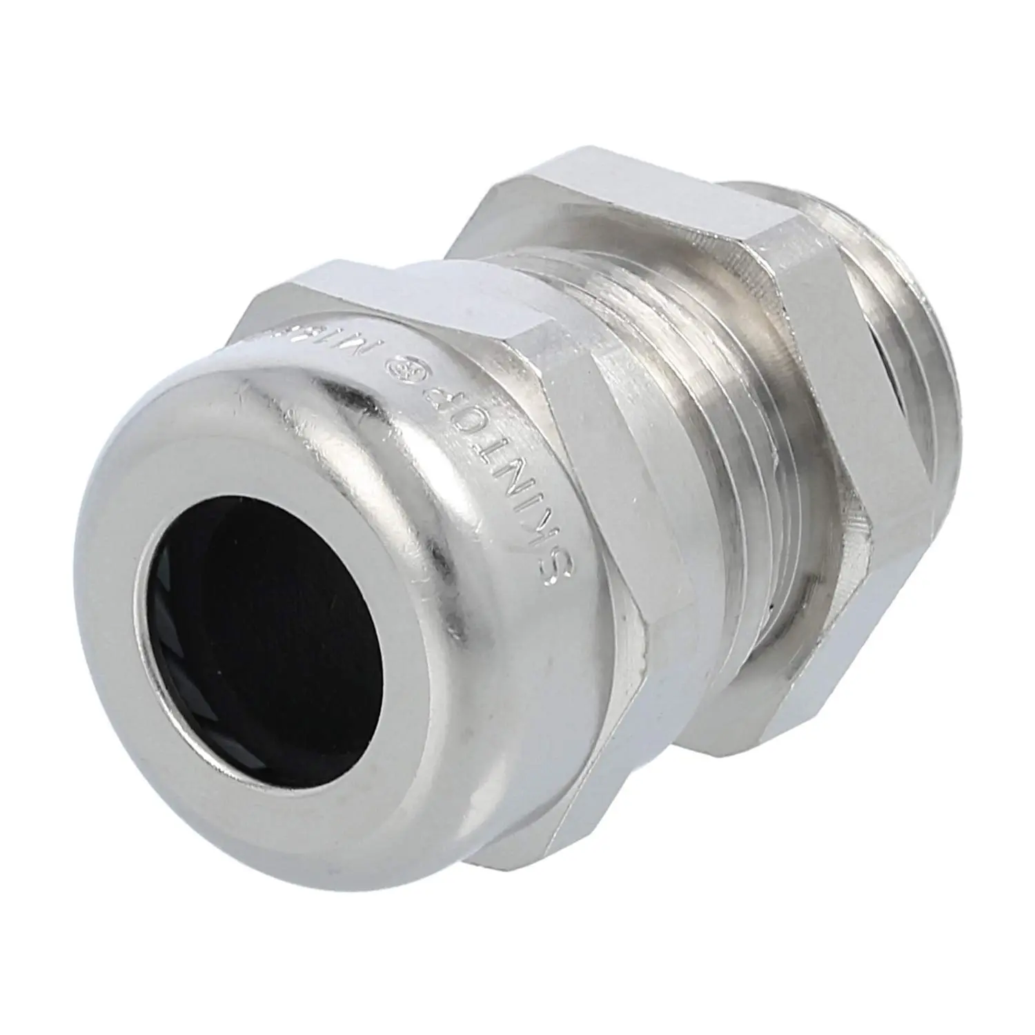 Produktfoto 1 von 53112010 LAPP Verschraubung M16x1,5 SMS-M16 Messing (CuZn) vernickelt Gewindelänge 7,0mm