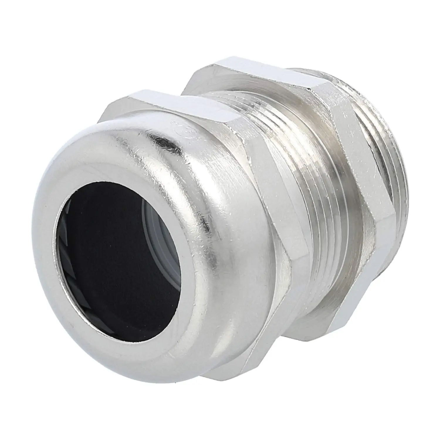 Produktfoto 1 von 53112040 LAPP Verschraubung M32x1,5 SMS-M32 Messing (CuZn) vernickelt Gewindelänge 9,0mm