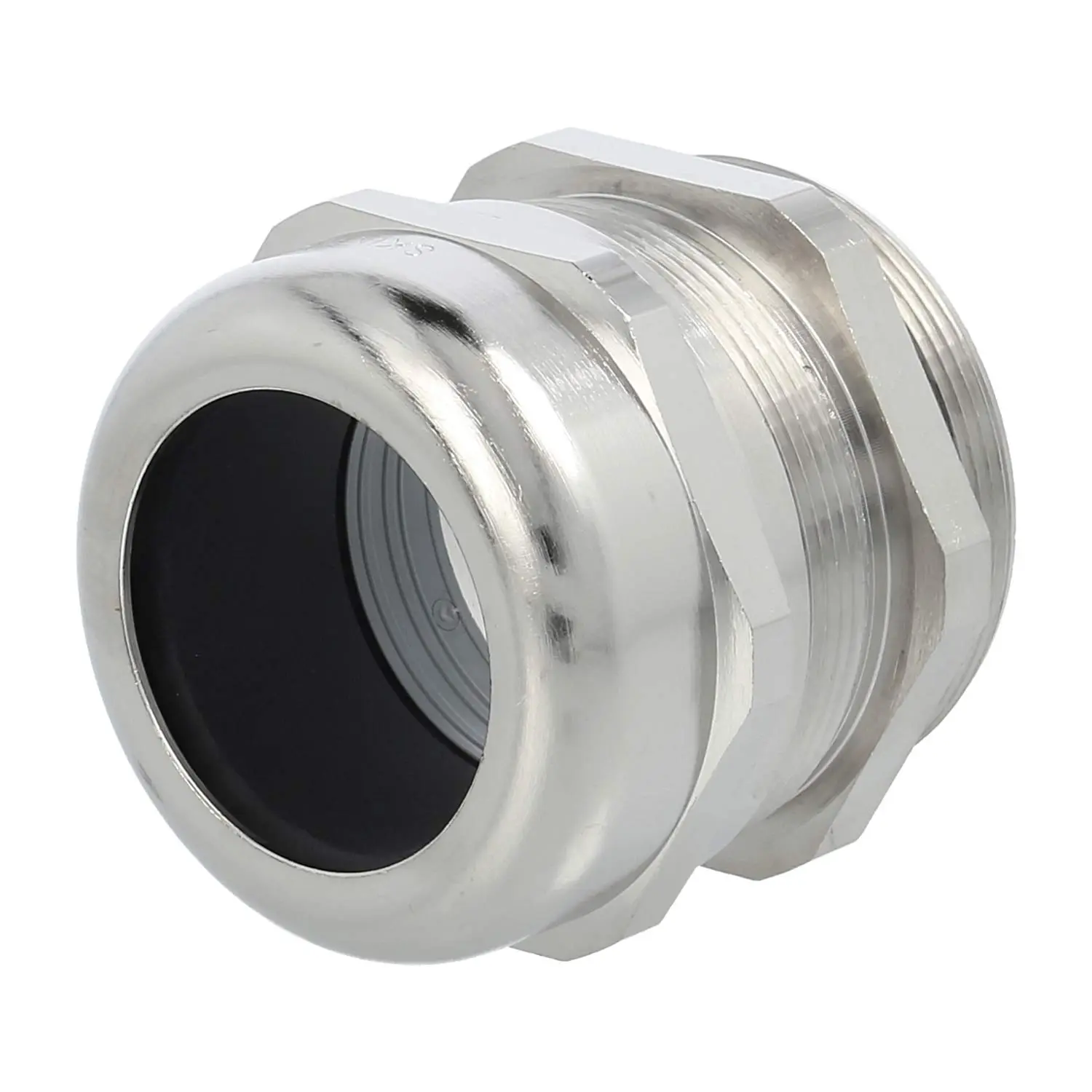Produktfoto 1 von 53112060 LAPP Verschraubung M50x1,5 SMS-M50 Messing (CuZn) vernickelt Gewindelänge 10,0mm