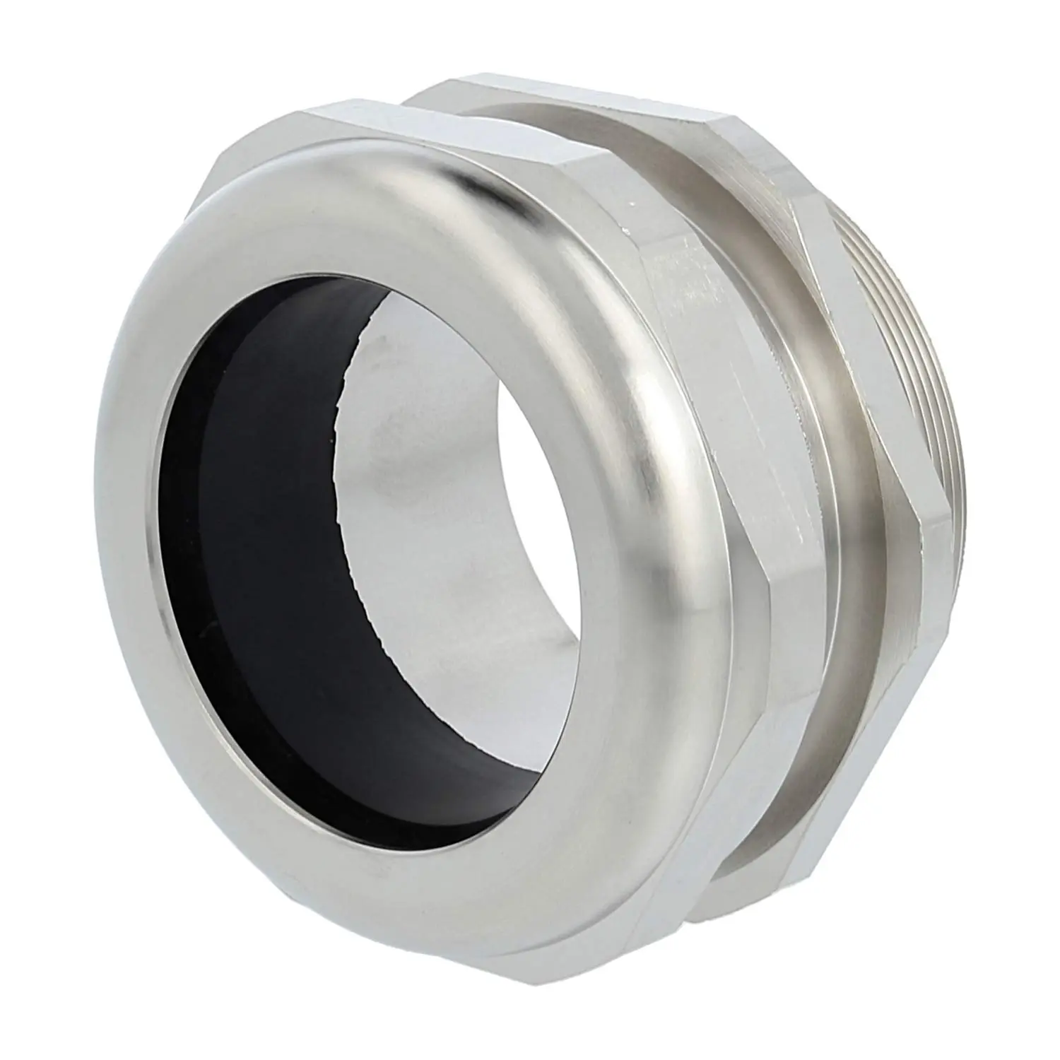 Produktfoto 1 von 53112510 LAPP Verschraubung M75x1,5 SMS-M75 Messing (CuZn) vernickelt Gewindelänge 15,0mm