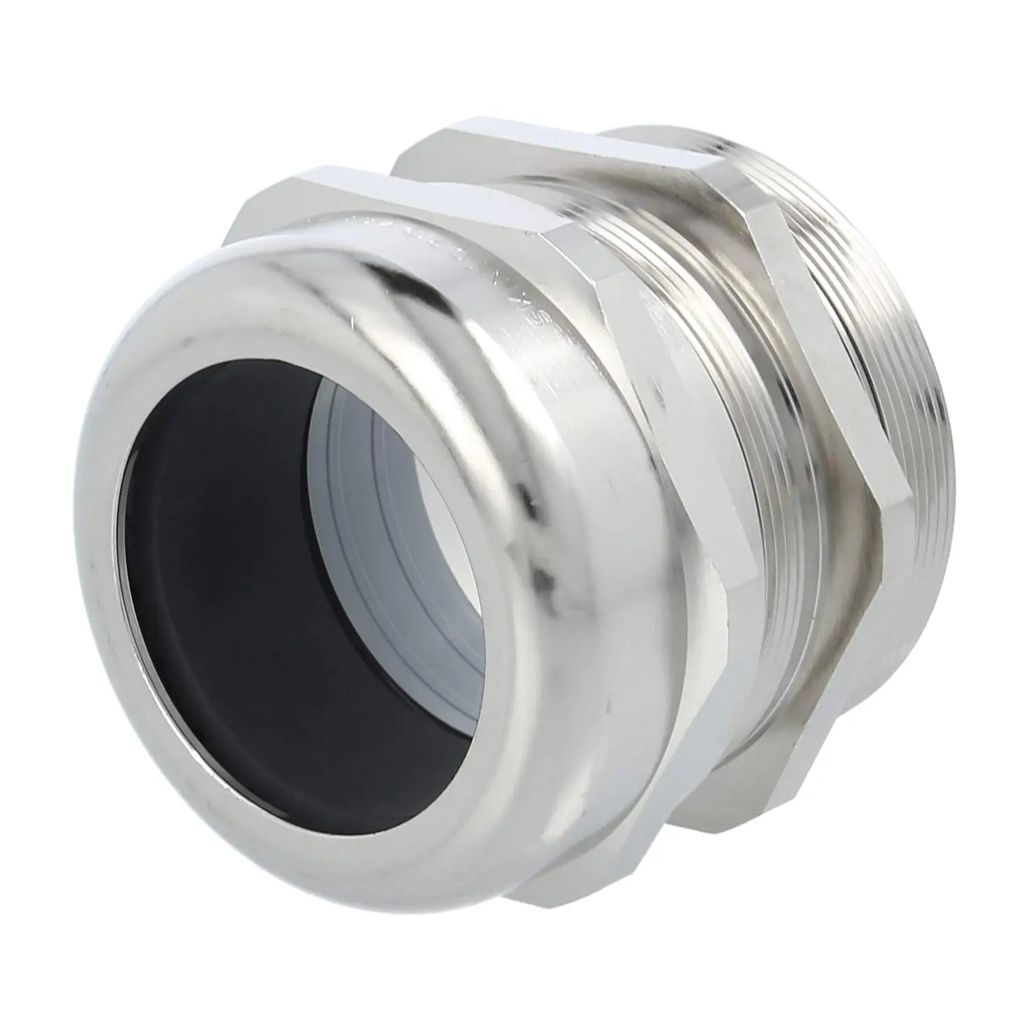 Produktfoto 1 von 53112070 LAPP Verschraubung M63x1,5 SMS-M63 Messing (CuZn) vernickelt Gewindelänge 15,0mm