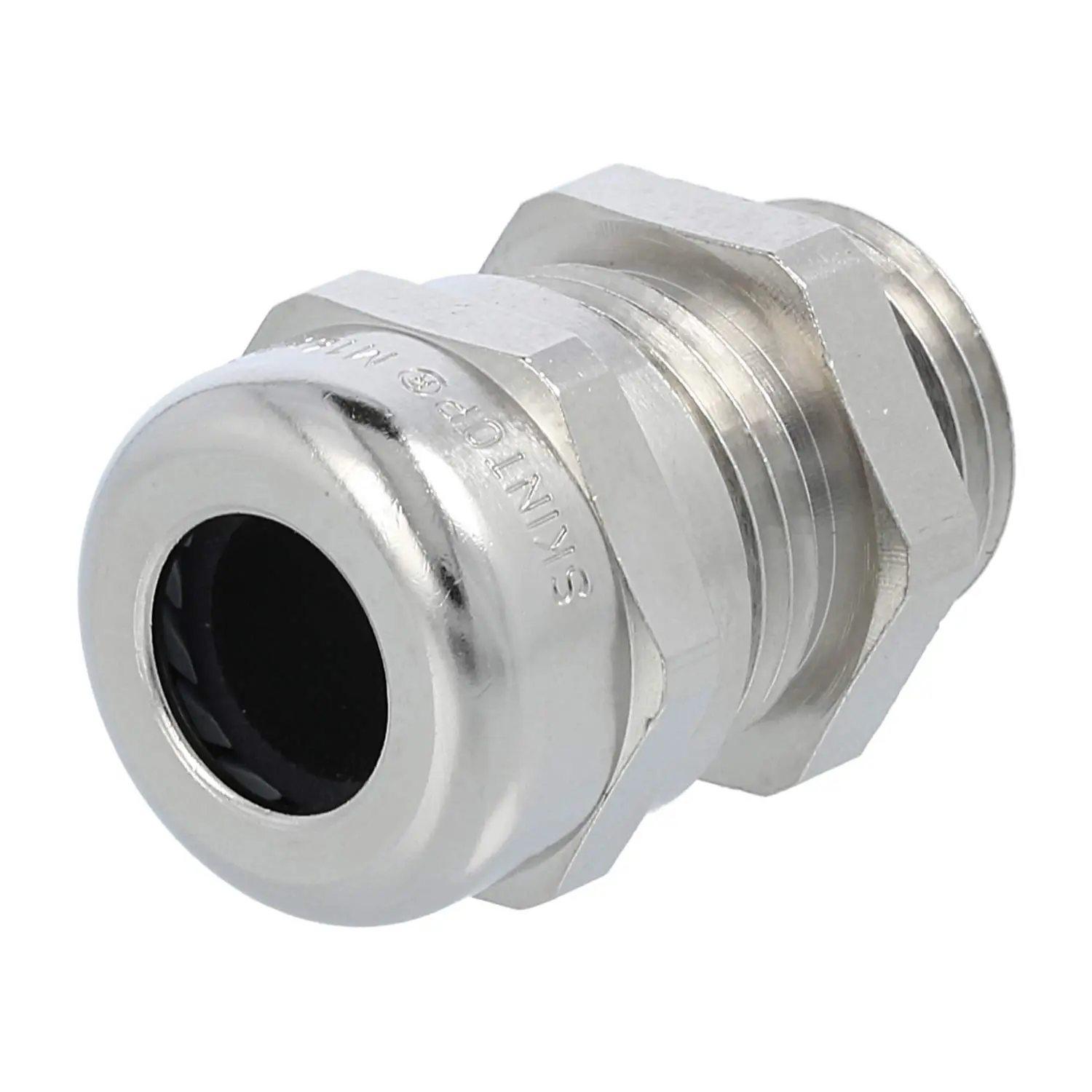 Produktfoto 1 von 53112620 LAPP Verschraubung EMV M16x1,5 SSC-M16 Messing (CuZn) vernickelt Gewindelänge 7,0mm