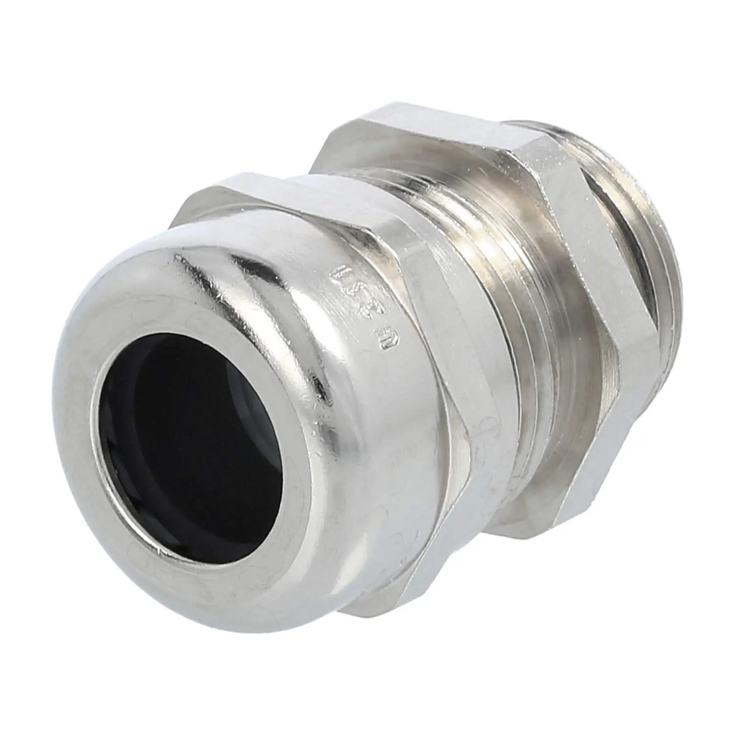 Produktfoto 1 von 53112630 LAPP Verschraubung EMV M20x1,5 SSC-M20 Messing (CuZn) vernickelt Gewindelänge 8,5mm