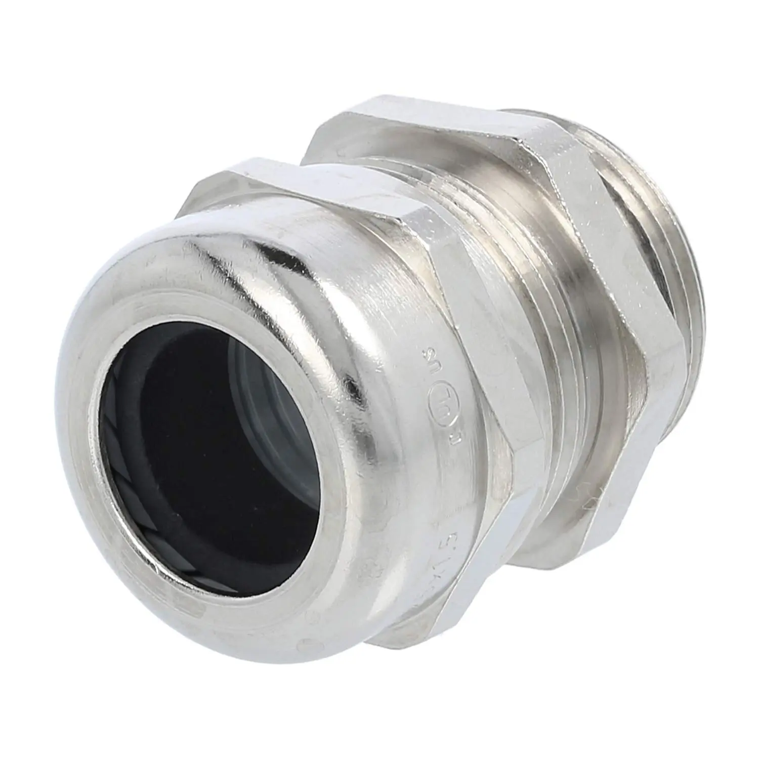 Produktfoto 1 von 53112640 LAPP Verschraubung EMV M25x1,5 SSC-M25 Messing (CuZn) vernickelt Gewindelänge 8,0mm