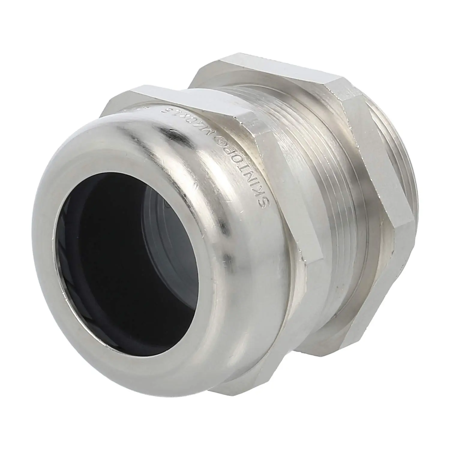 Produktfoto 1 von 53112660 LAPP Verschraubung EMV M40x1,5 SSC-M40 Messing (CuZn) vernickelt Gewindelänge 9,0mm