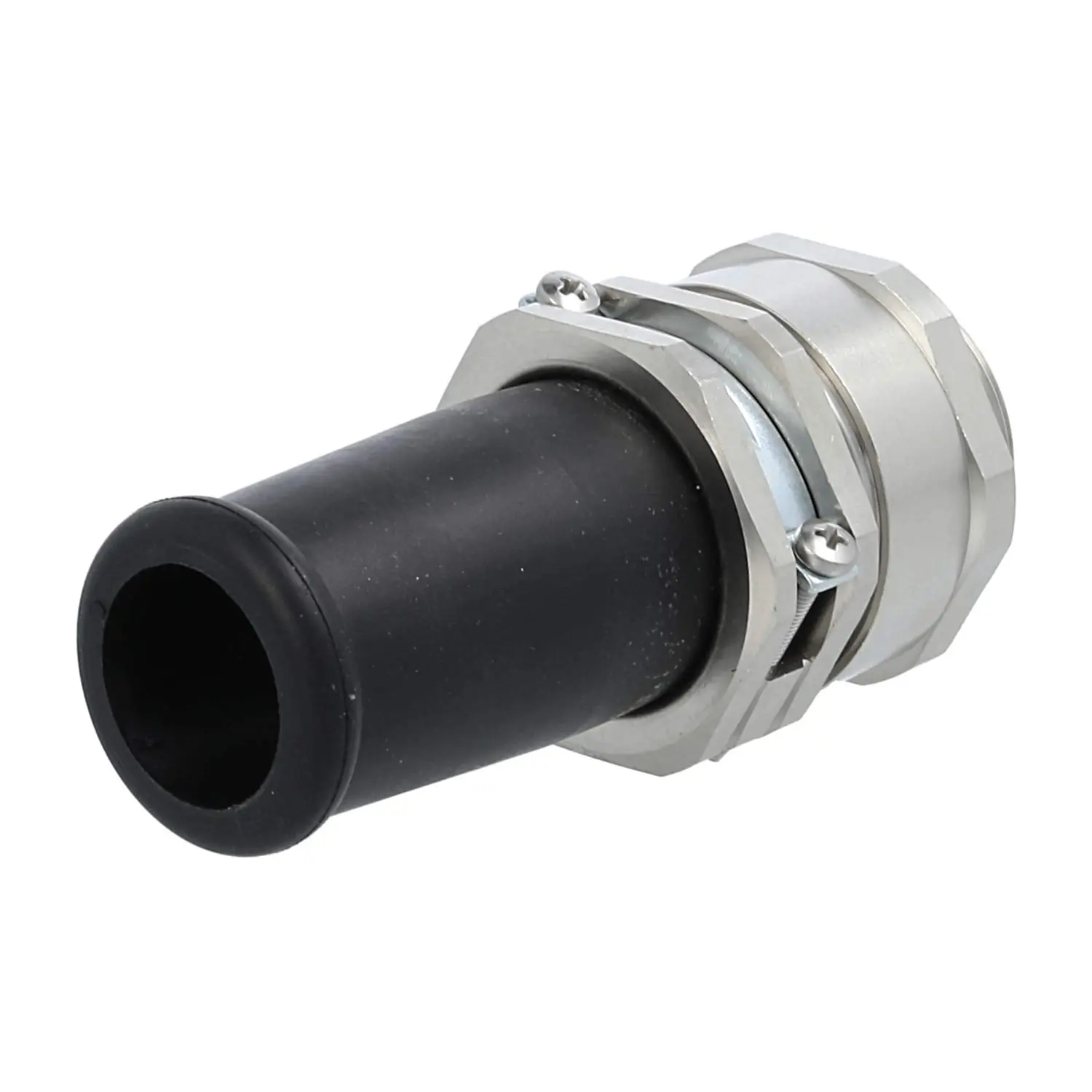 Produktfoto 1 von 52106540 LAPP Verschraubung mit Biegeschutz M32x1,5 ZBKM-32/1 Sechskant-Zwischenstutzen Messing (CuZn) vernickelt Gewindelänge 8,0mm