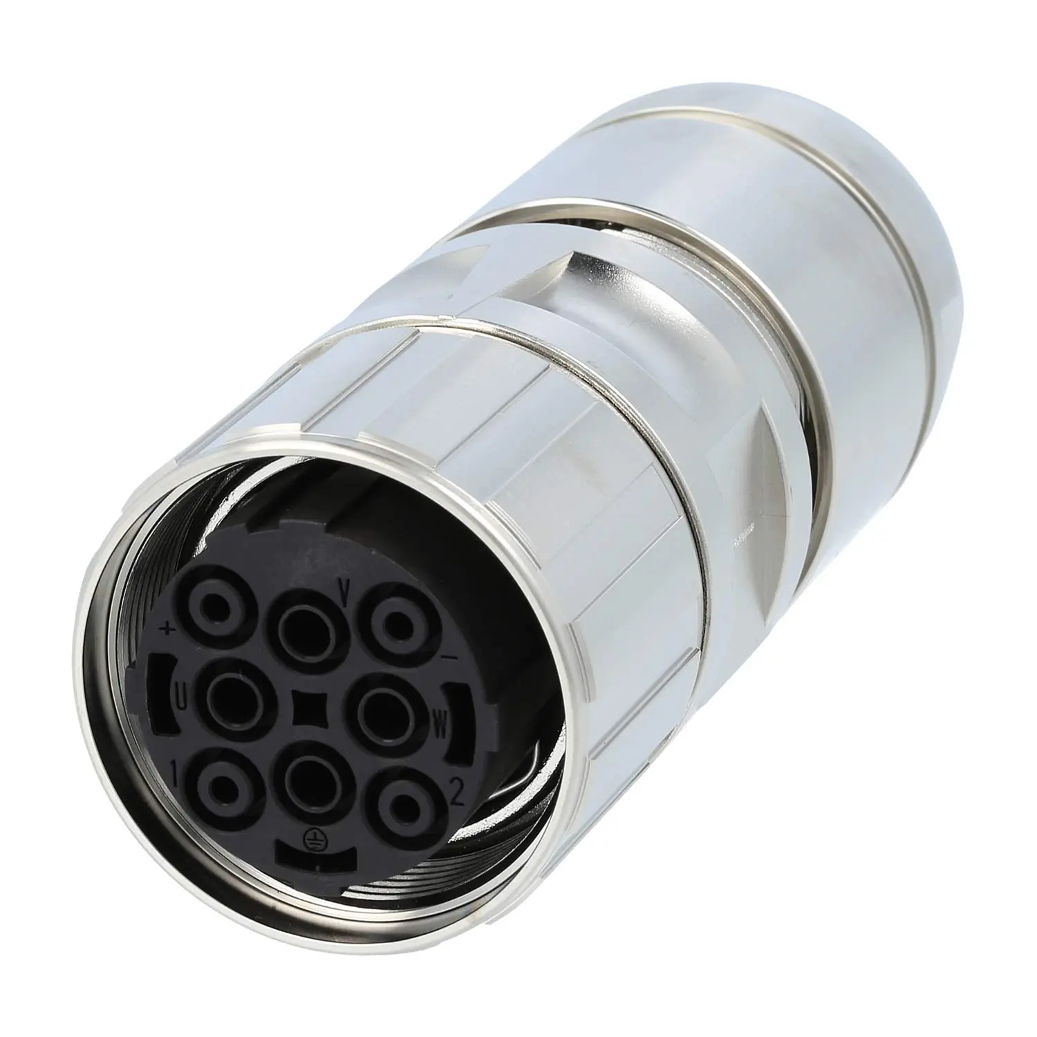 Produktfoto 1 von 1613529 Phoenix Contact M40 Kabelsteckverbinder gerade Buchse Crimpanschluss, Polzahl 3+4+PE Kabelabgang gerade, Klemmbereich 9,0mm - 20,5mm