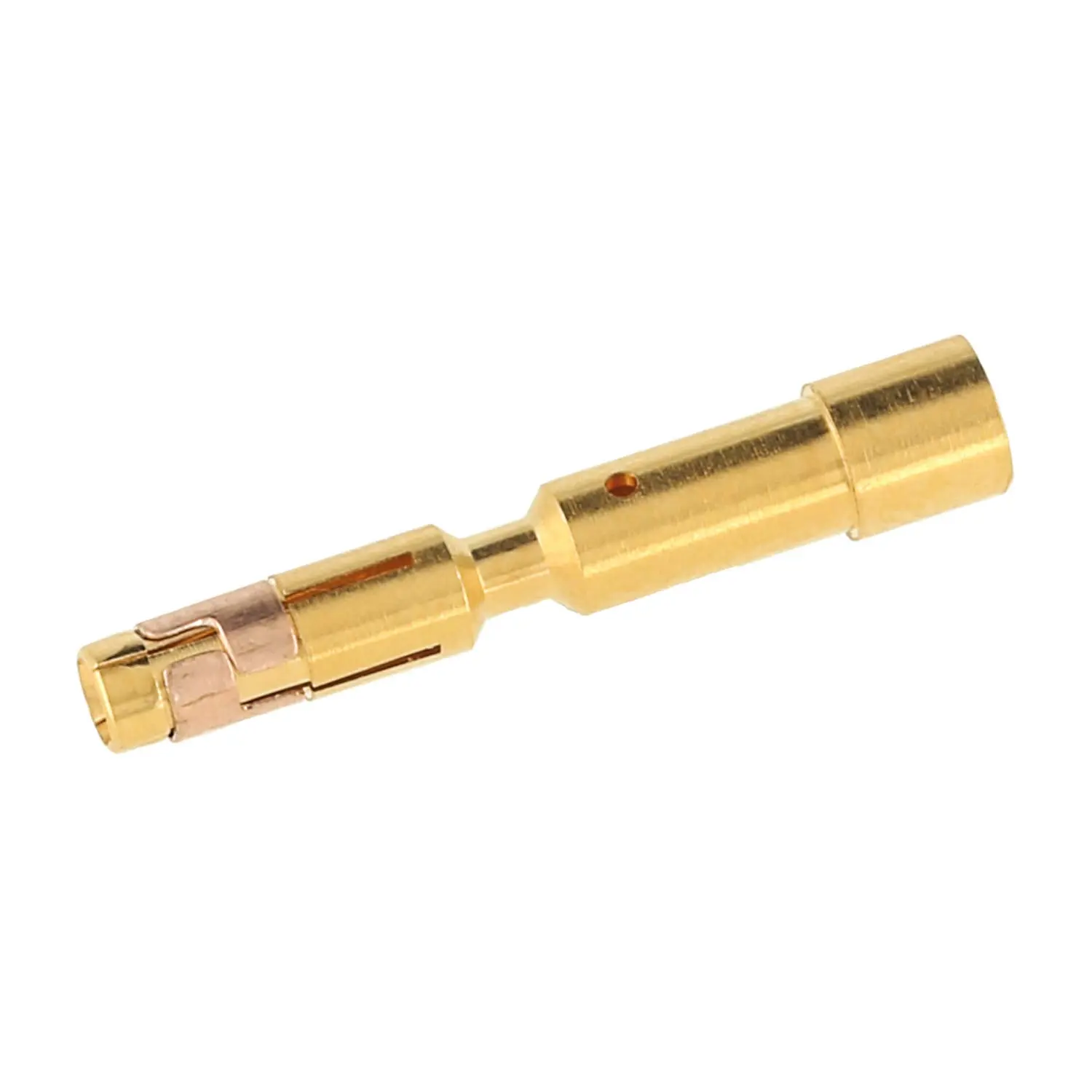 Produktfoto 1 von 1605557 Phoenix Contact M17/M23-Crimpkontakt Kontaktbuchse (F) 0,5mm² - 1mm² AWG20 - AWG18 gold Werkstoff Messing (CuZn)