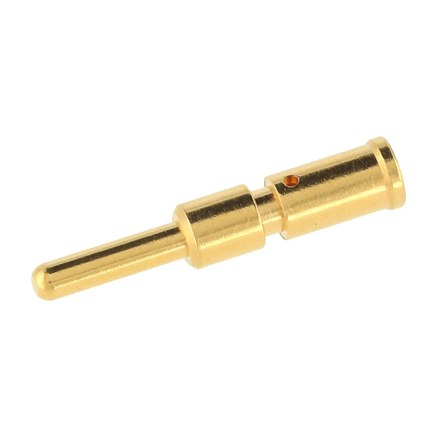 Produktfoto 1 von 1607656 Phoenix Contact M17-Crimpkontakt Kontaktstift (M) 1mm² - 2,5mm² AWG18 - AWG14 gold Werkstoff Messing (CuZn)