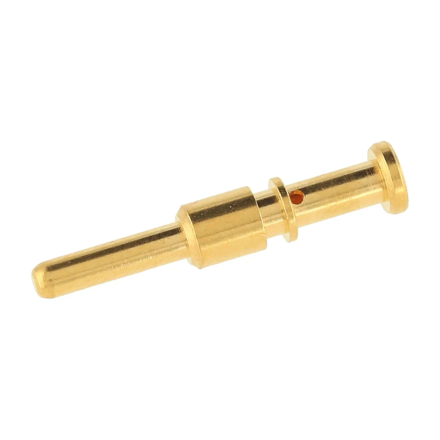 Produktfoto 1 von 1607655 Phoenix Contact M17-Crimpkontakt Kontaktstift (M) 0,25mm² - 1mm² AWG24 - AWG18 gold Werkstoff Messing (CuZn)
