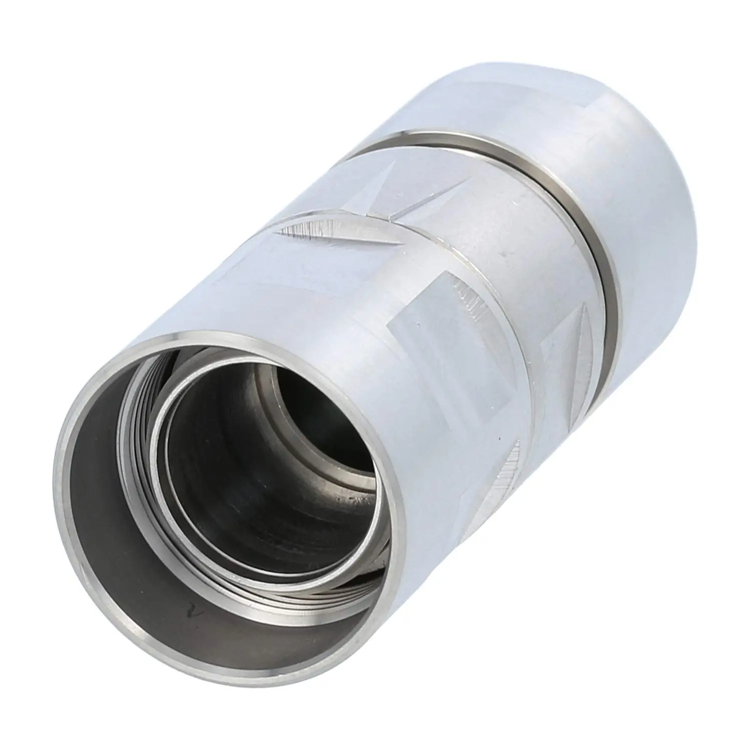 Produktfoto 1 von 1626824 Phoenix Contact M23 RF Kabelsteckverbinder gerade Stift / Buchse Kabelabgang gerade, Klemmbereich 5,5mm - 13,2mm Farbe silber