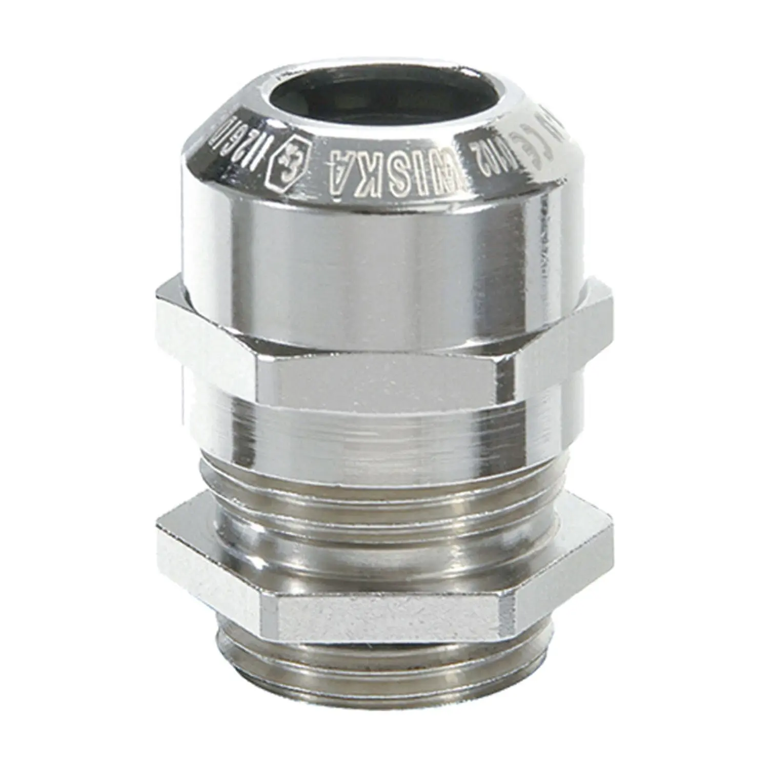 10065045 WISKA ATEX-Verschraubung M40x1,5 KMA-M40 inkl. O-Ring Messing (CuZn) vernickelt II2DExtbIIICDb / II2GExebIICGb / II 2G (1,2) II 2D (21,22)