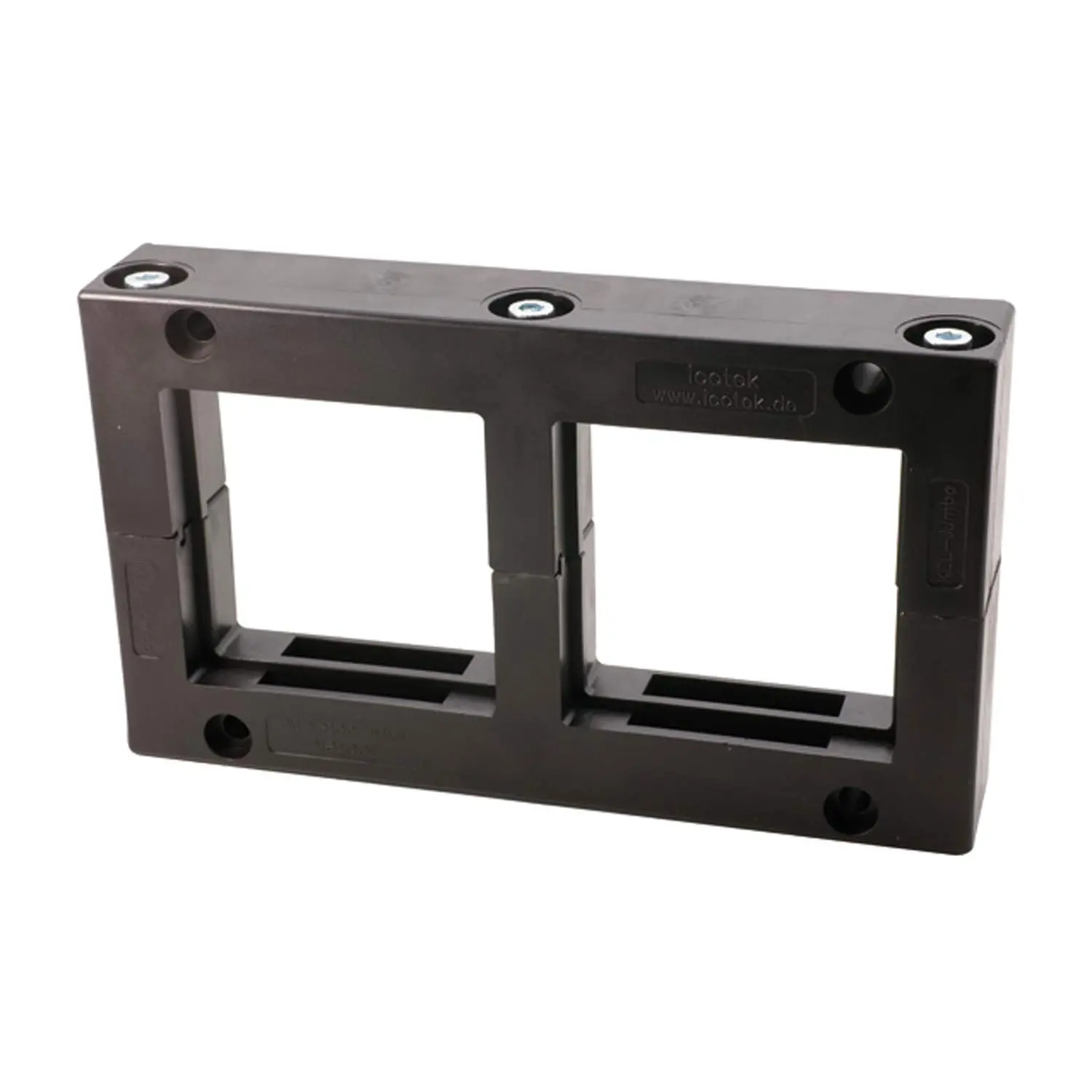 Produktfoto 1 von 42350 icotek  Kabeleinführungsleiste Jumbo KEL-JUMBO/02 für Kabeltüllen 2 Jumbo Anschraubloch 147,5mm x 100,5mm Bohrung 4x7,0mm