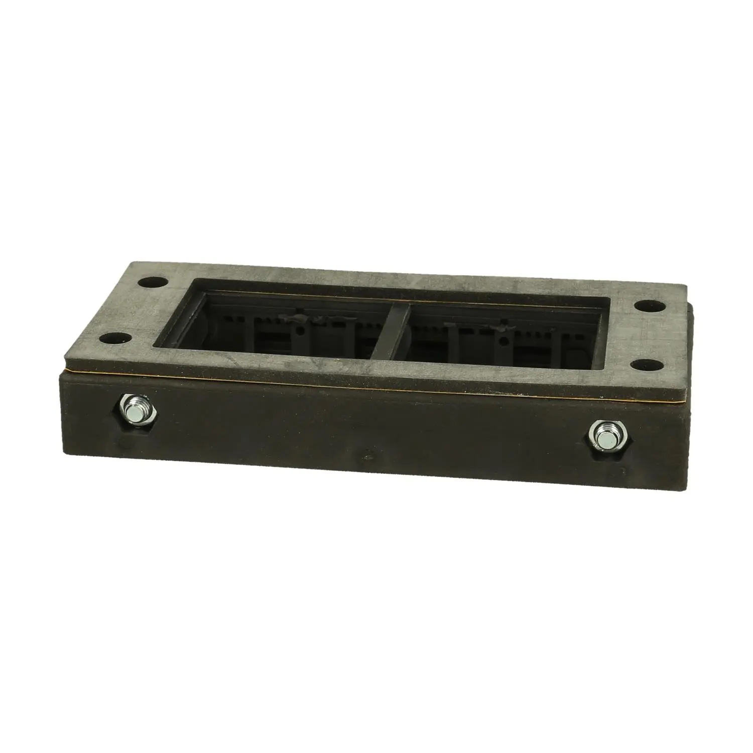 Produktfoto 1 von 48162 icotek Kabeleinführungsleiste Bauform 16 für 2 große Kabeltüllen, IP65 bei korrekter Kabeltülle