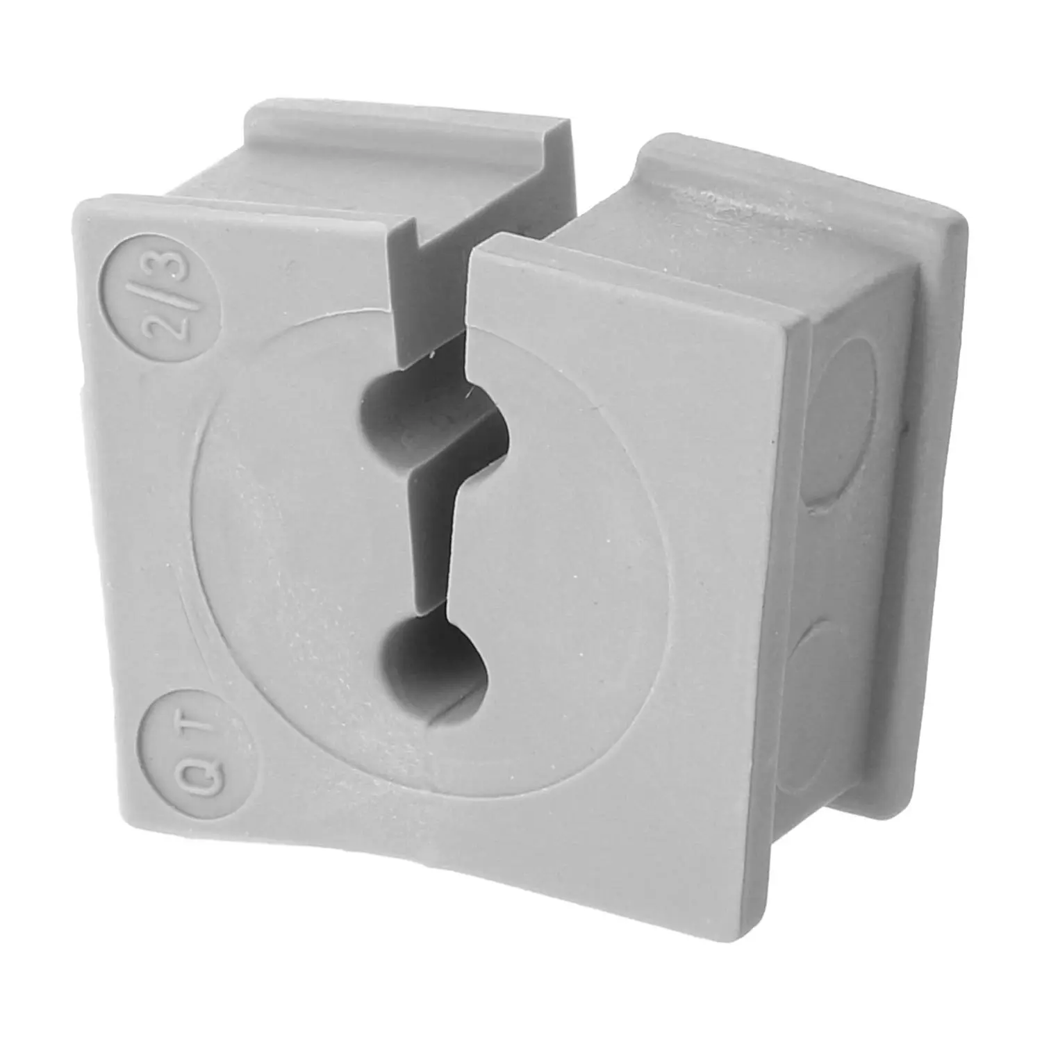 Produktfoto 1 von 42566 icotek  Kabeltülle QT klein Klemmbereich 3,0mm Mehrfachdichtung 2x3,0mm Temperaturbereich -40°C bis 90°C