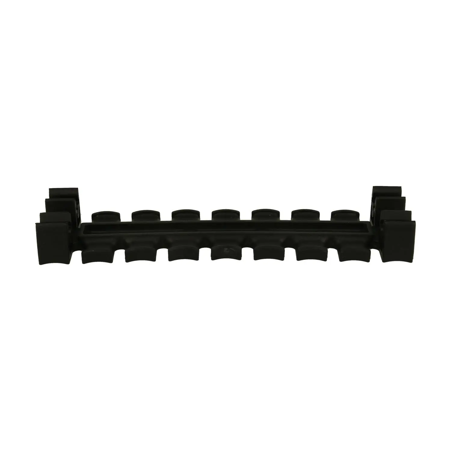 Produktfoto 1 von 32264 icotek KZL 140 Zugentlastungsleisten PA für die Hutschiene Länge 1 139,5mm Länge 2 128,1mm