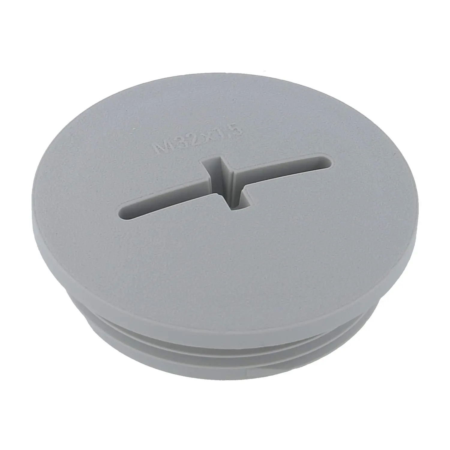 Produktfoto 1 von 10064638 WISKA Blindstopfen M32x1,5 KBR-M32 rund mit Kreuzschlitz inkl. O-Ring Polyamid (PA) Gewindelänge 8,0mm