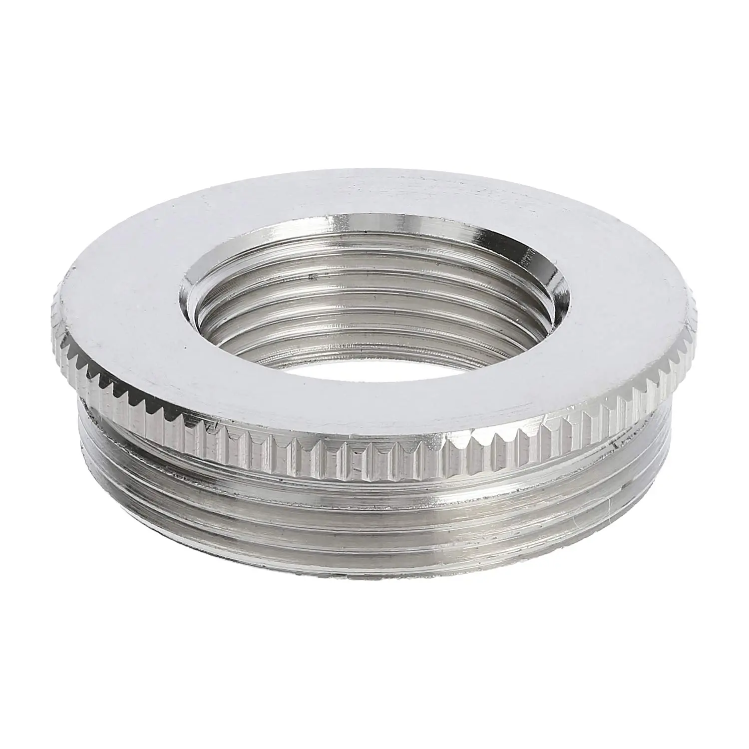Produktfoto 1 von 10063947 WISKA Reduzierung M/M von M40x1,5 auf M25x1,5 MRM-M40/M25 rund mit Rändel Messing (CuZn) vernickelt Anschlussgewinde 8,0mm