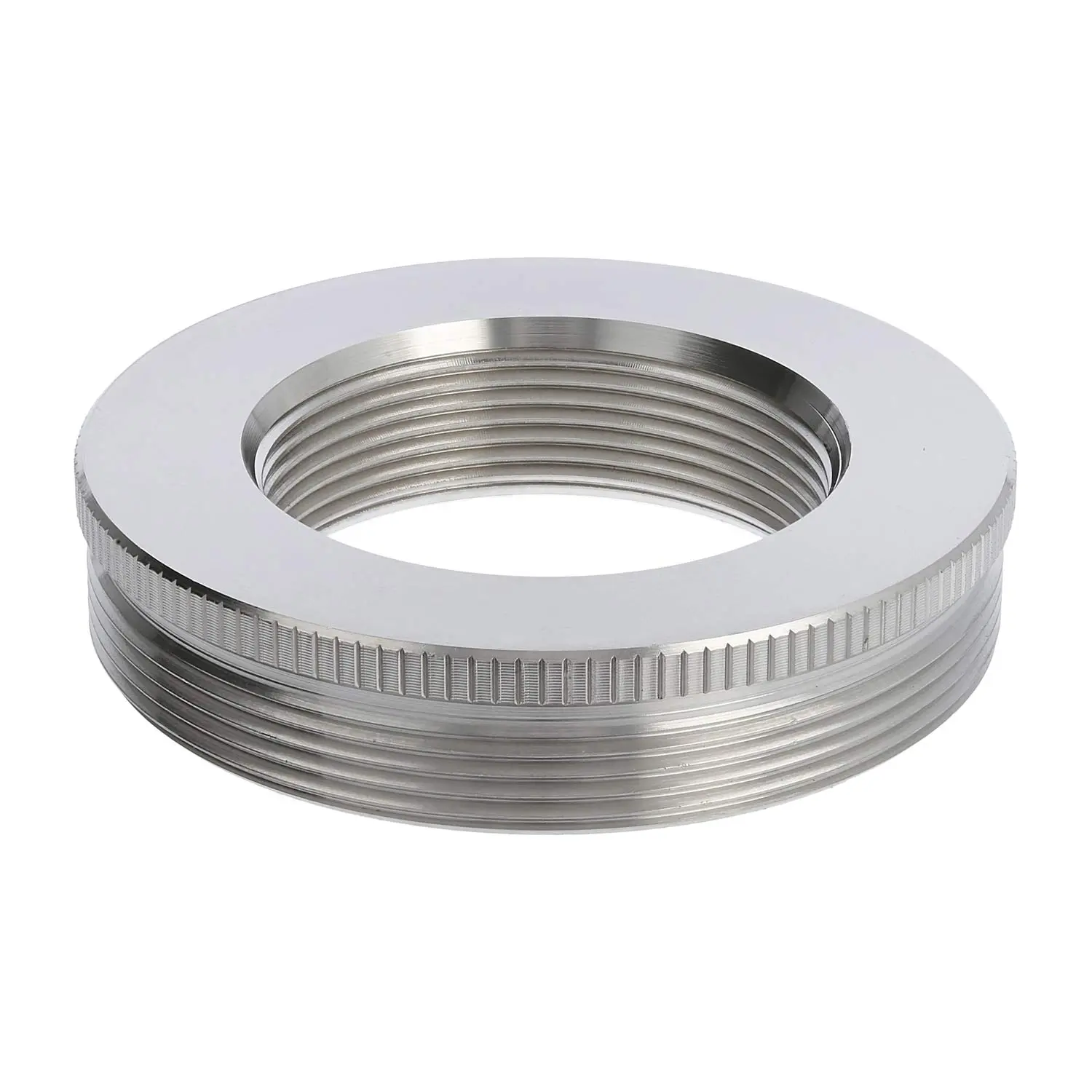 Produktfoto 1 von 10063951 WISKA Reduzierung M/M von M63x1,5 auf M40x1,5 MRM-M63/M40 rund mit Rändel Messing (CuZn) vernickelt Anschlussgewinde 10,0mm