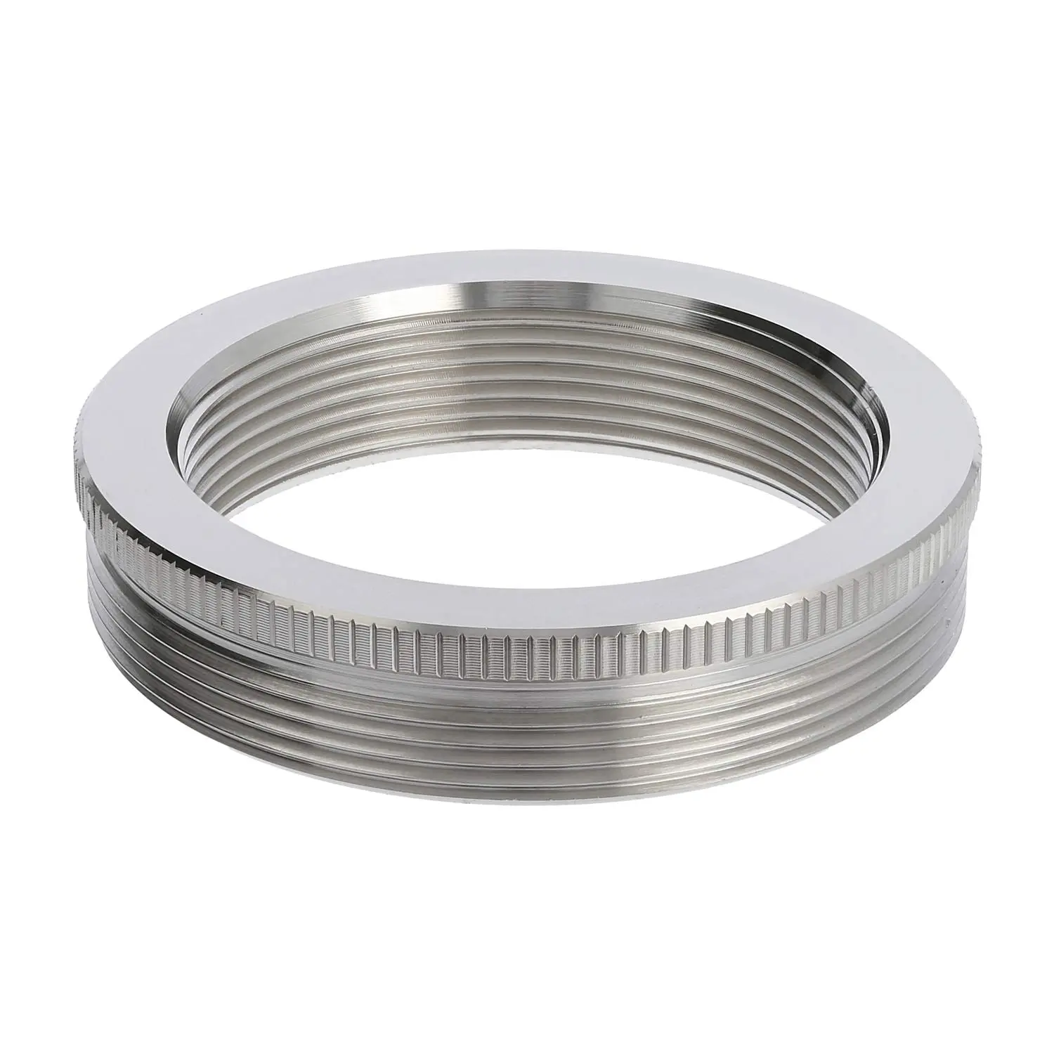 Produktfoto 1 von 10063952 WISKA Reduzierung M/M von M63x1,5 auf M50x1,5 MRM-M63/M50 rund mit Rändel Messing (CuZn) vernickelt Anschlussgewinde 10,0mm