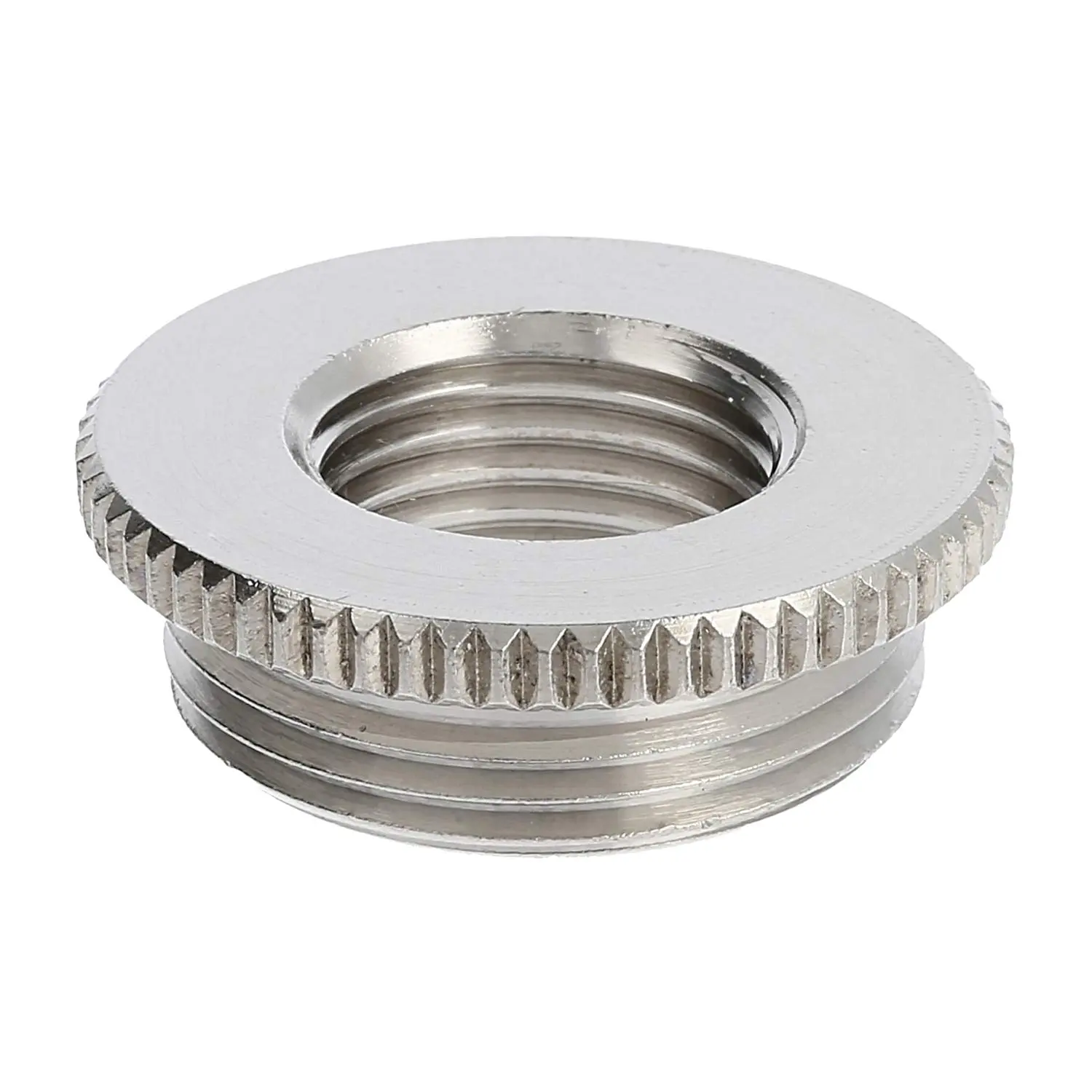 Produktfoto 1 von 10063943 WISKA Reduzierung M/M von M25x1,5 auf M16x1,5 MRM-M25/M16 rund mit Rändel Messing (CuZn) vernickelt Anschlussgewinde 7,0mm