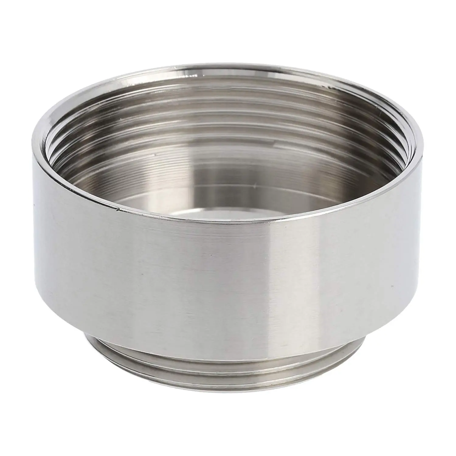 Produktfoto 1 von 10063957 WISKA Erweiterung M/M von M32x1,5 auf M40x1,5 MRM-M32/M40 rund Messing (CuZn) vernickelt Anschlussgewinde 7,0mm