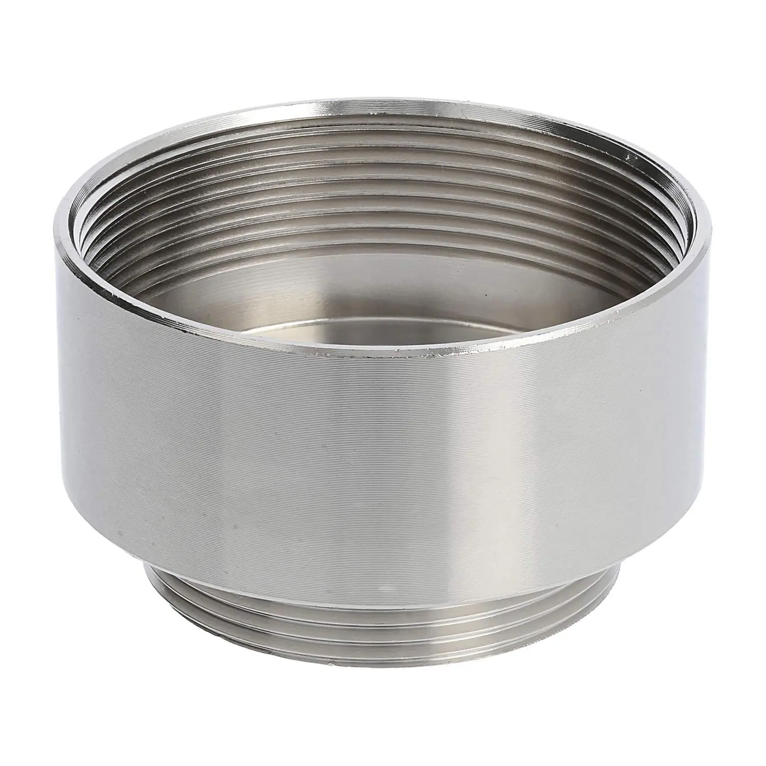 Produktfoto 1 von 10063958 WISKA Erweiterung M/M von M40x1,5 auf M50x1,5 MRM-M40/M50 rund Messing (CuZn) vernickelt Anschlussgewinde 9,0mm