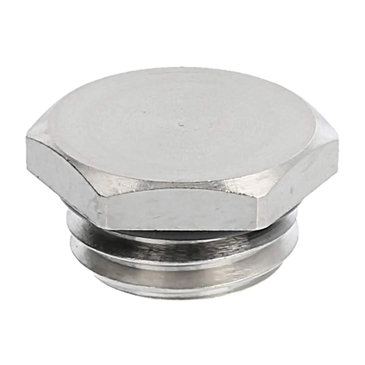 10102188 WISKA Blindstopfen M12x1,5 MBS-M12 Sechskant inkl. O-Ring Messing (CuZn) vernickelt Gewindelänge 5,0mm