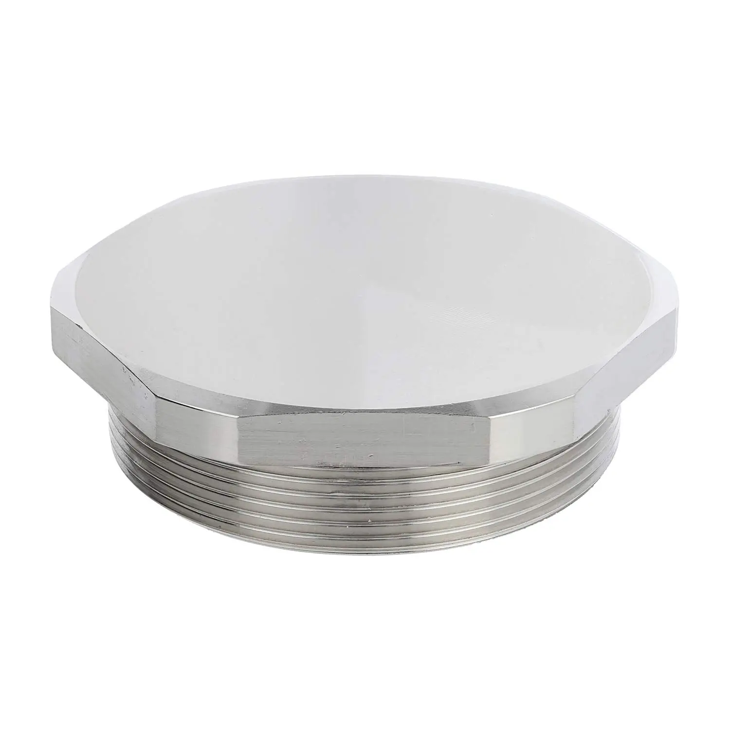 Blindstopfen M72x2 MBS-M72 Sechskant Messing (CuZn) vernickelt Gewindelänge 16,0mm