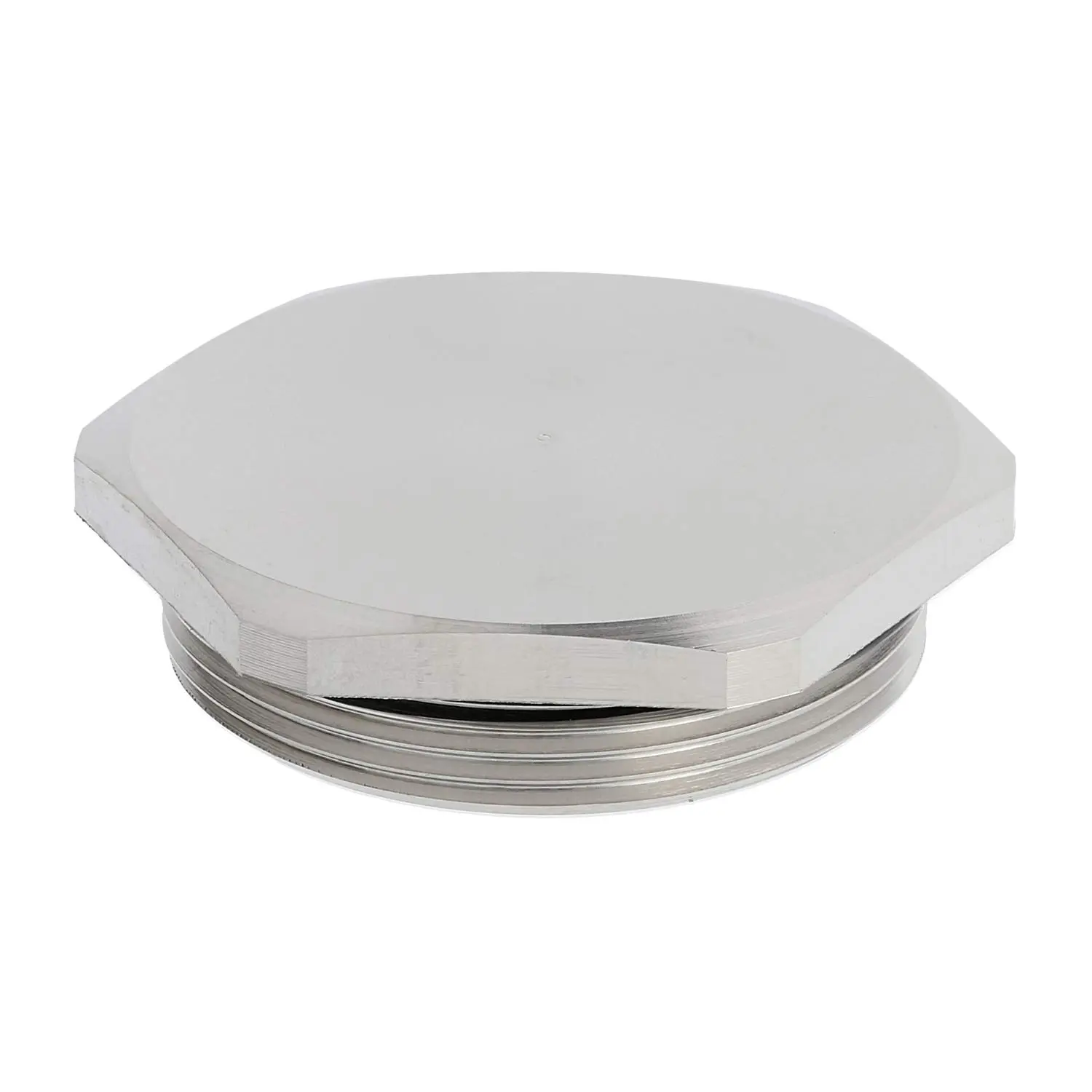 Produktfoto 1 von 10102193 WISKA Blindstopfen M40x1,5 MBS-M40 Sechskant inkl. O-Ring Messing (CuZn) vernickelt Gewindelänge 8,0mm